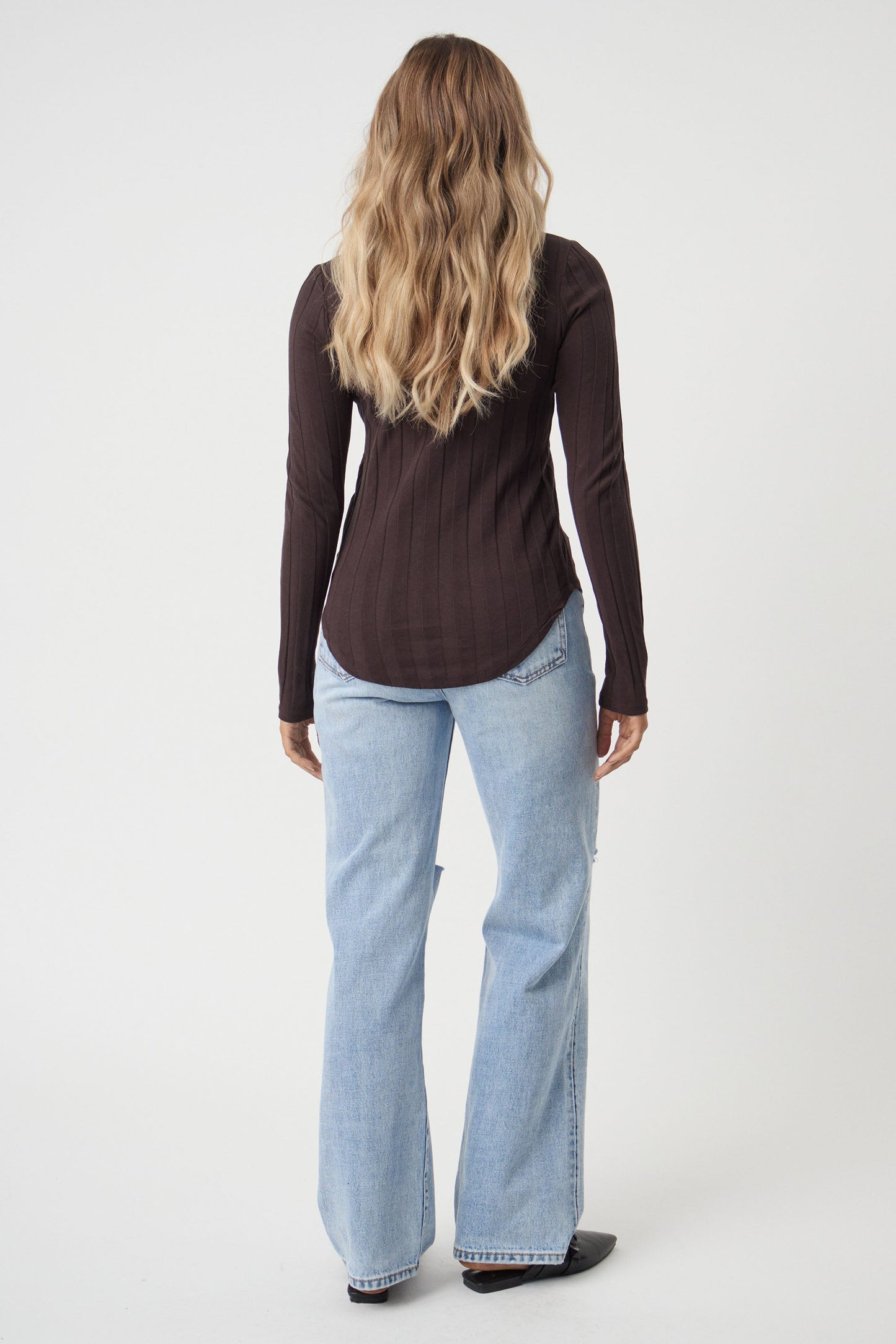 Tiff Long Sleeve Rib Tee
