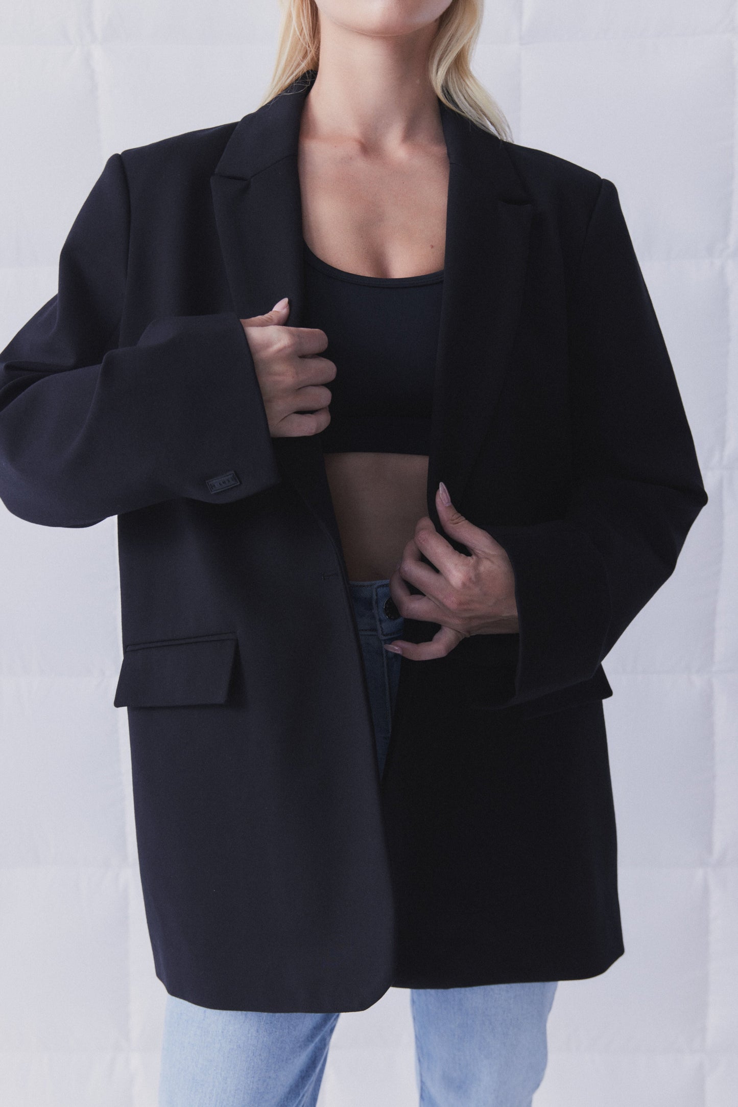 D-Luxe Oversized Ponte Blazer