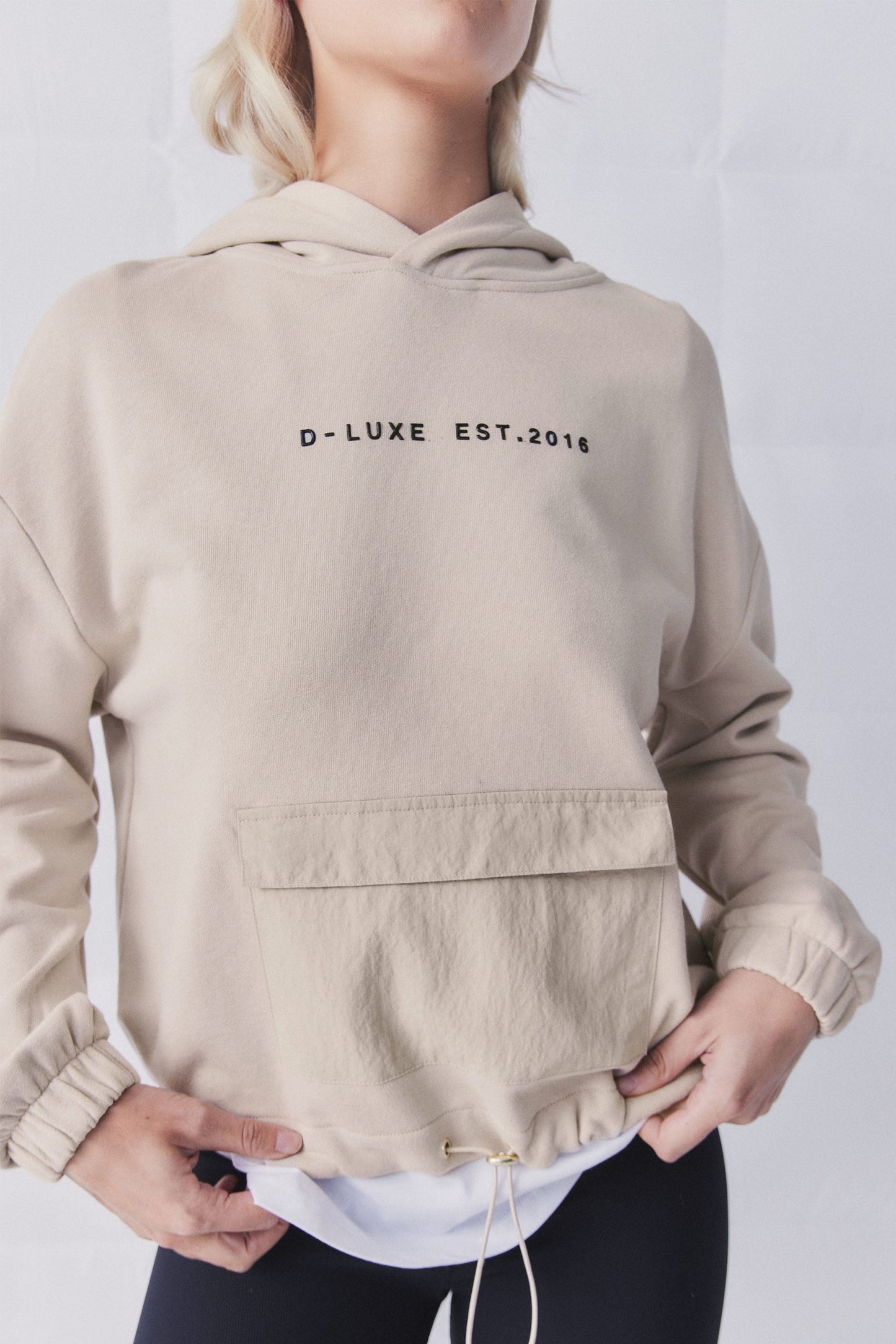 D-Luxe Cropped Pocket Hoodie