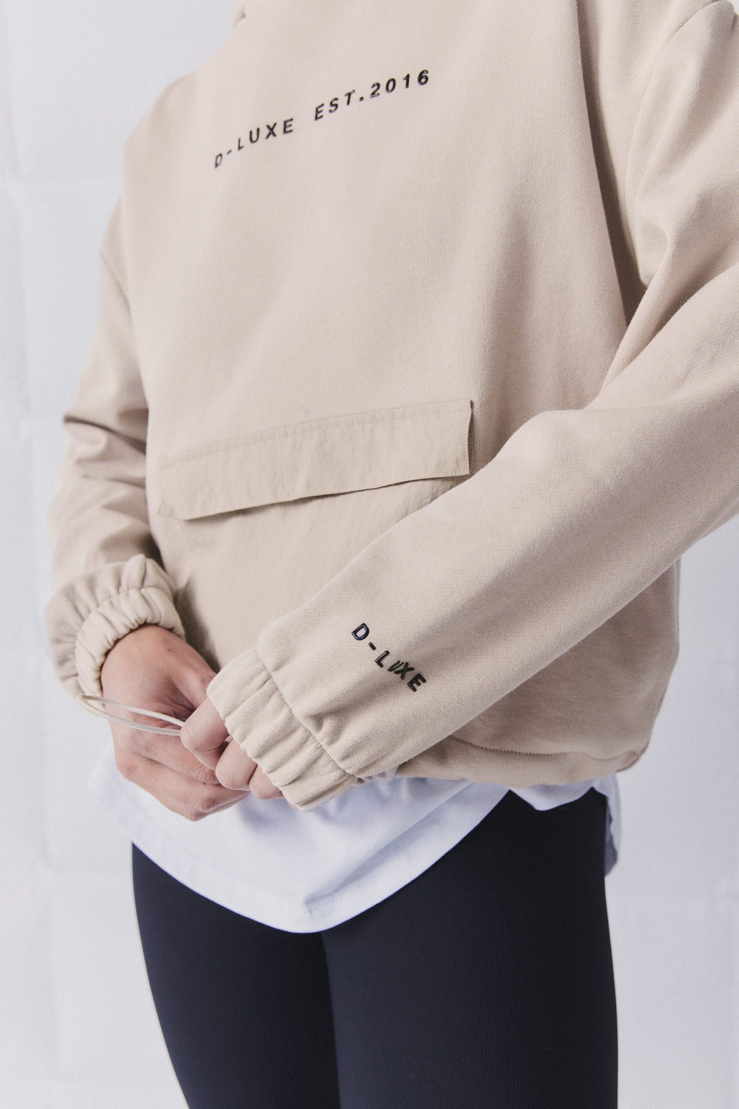 D-Luxe Cropped Pocket Hoodie