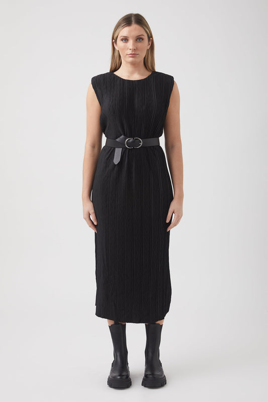 Roberta Plisse Midi Dress