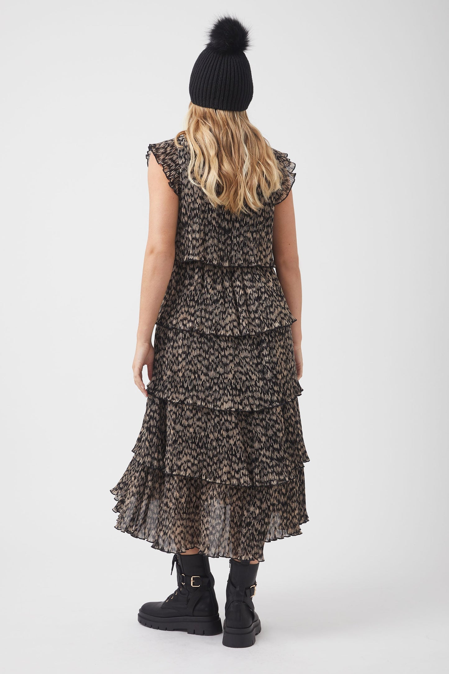 Quinn Ruffle Midi Dress