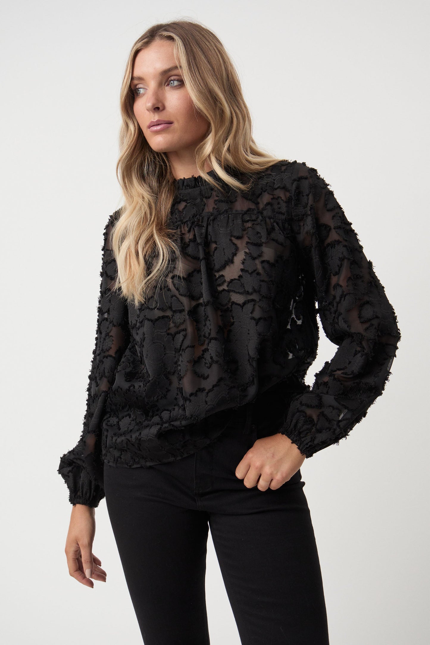 Annabella Textured Blouse