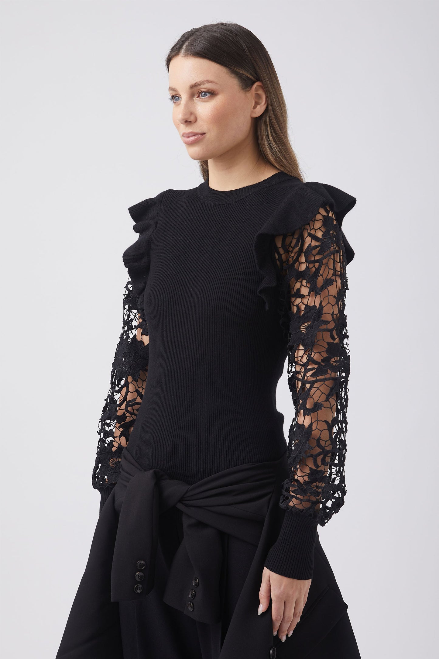 Chelsea Lace Sleeve Top