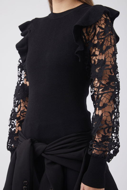 Chelsea Lace Sleeve Top