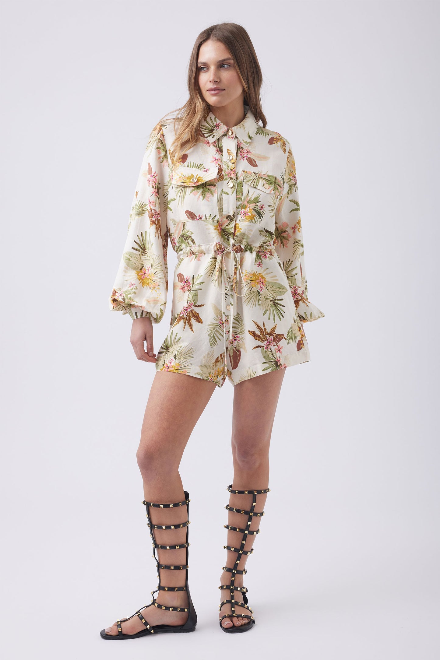 Emma Button Detail Playsuit