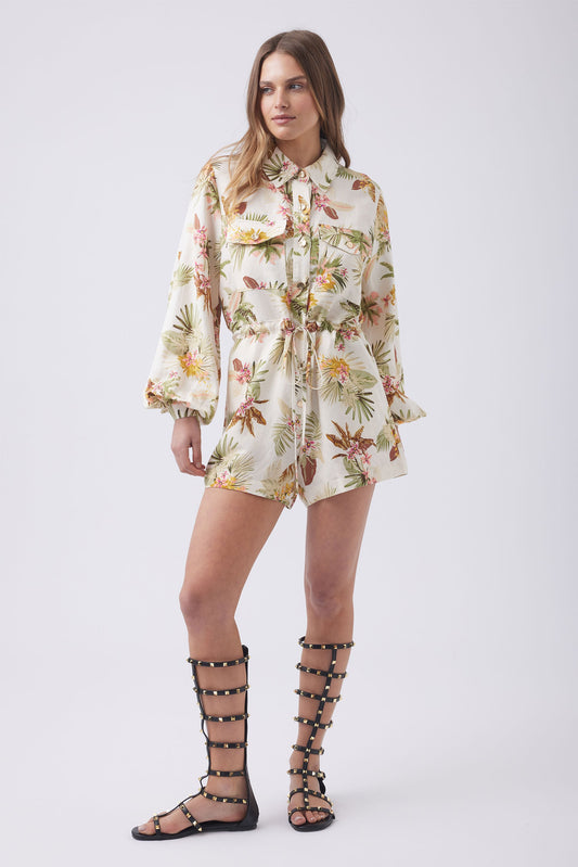 Emma Button Detail Playsuit