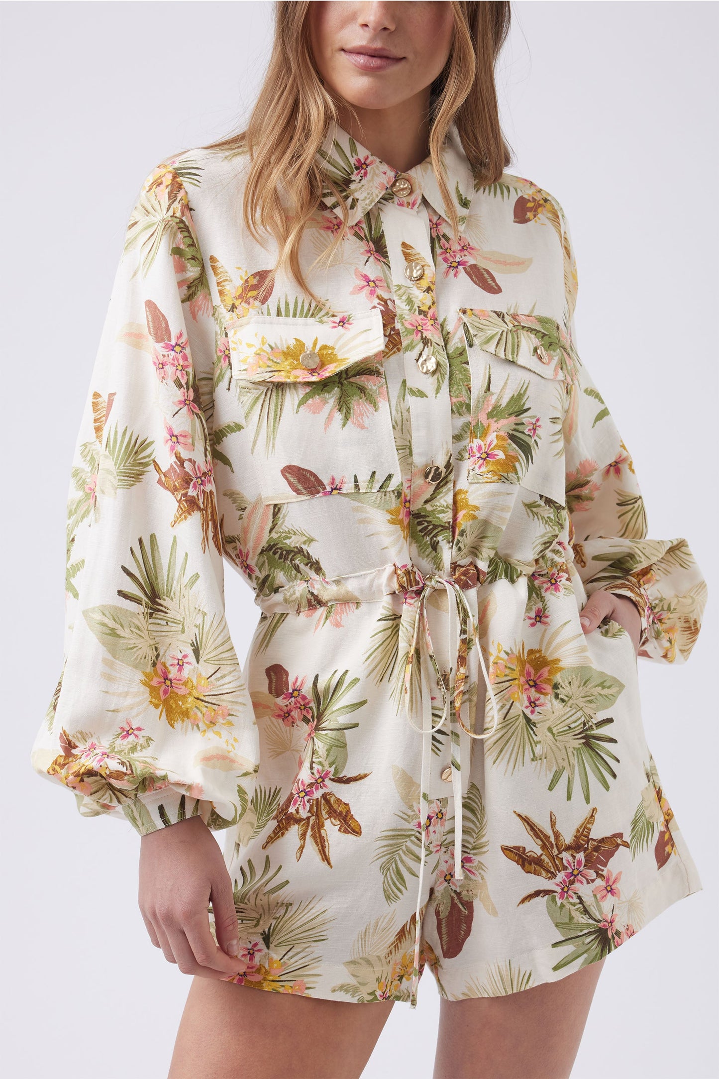 Emma Button Detail Playsuit
