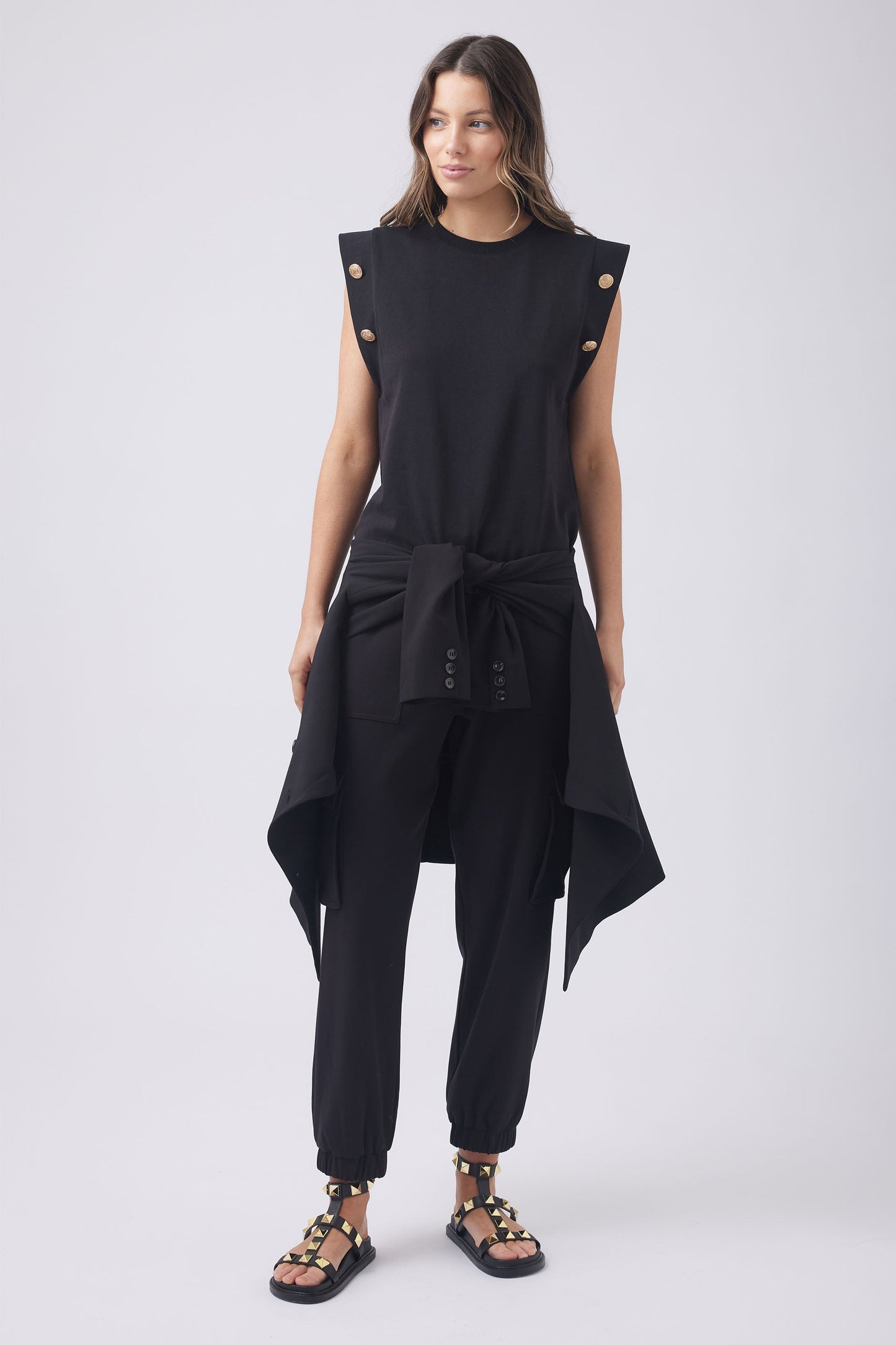 Abbey Military Button Tank