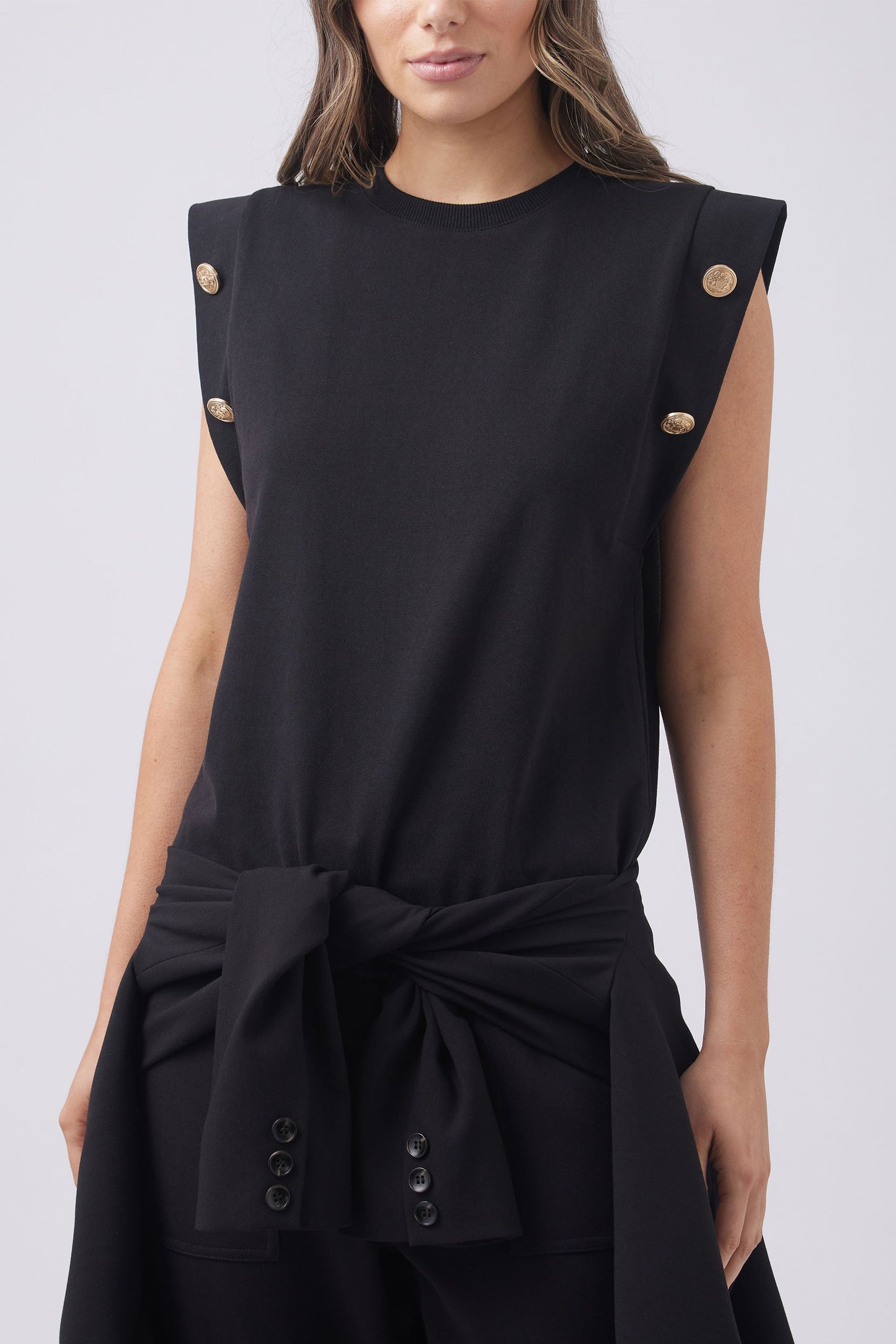 Abbey Military Button Tank