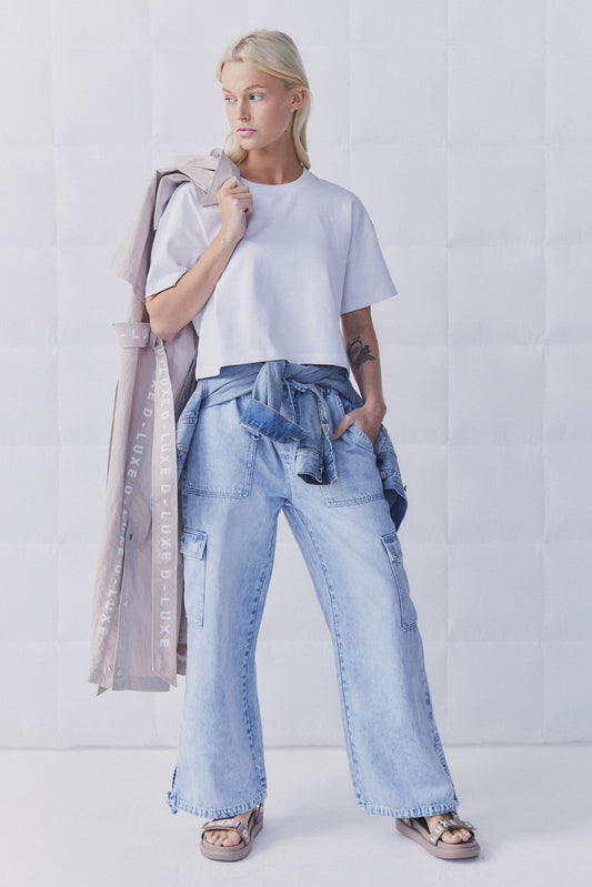 D-Luxe Denim Utility Jogger