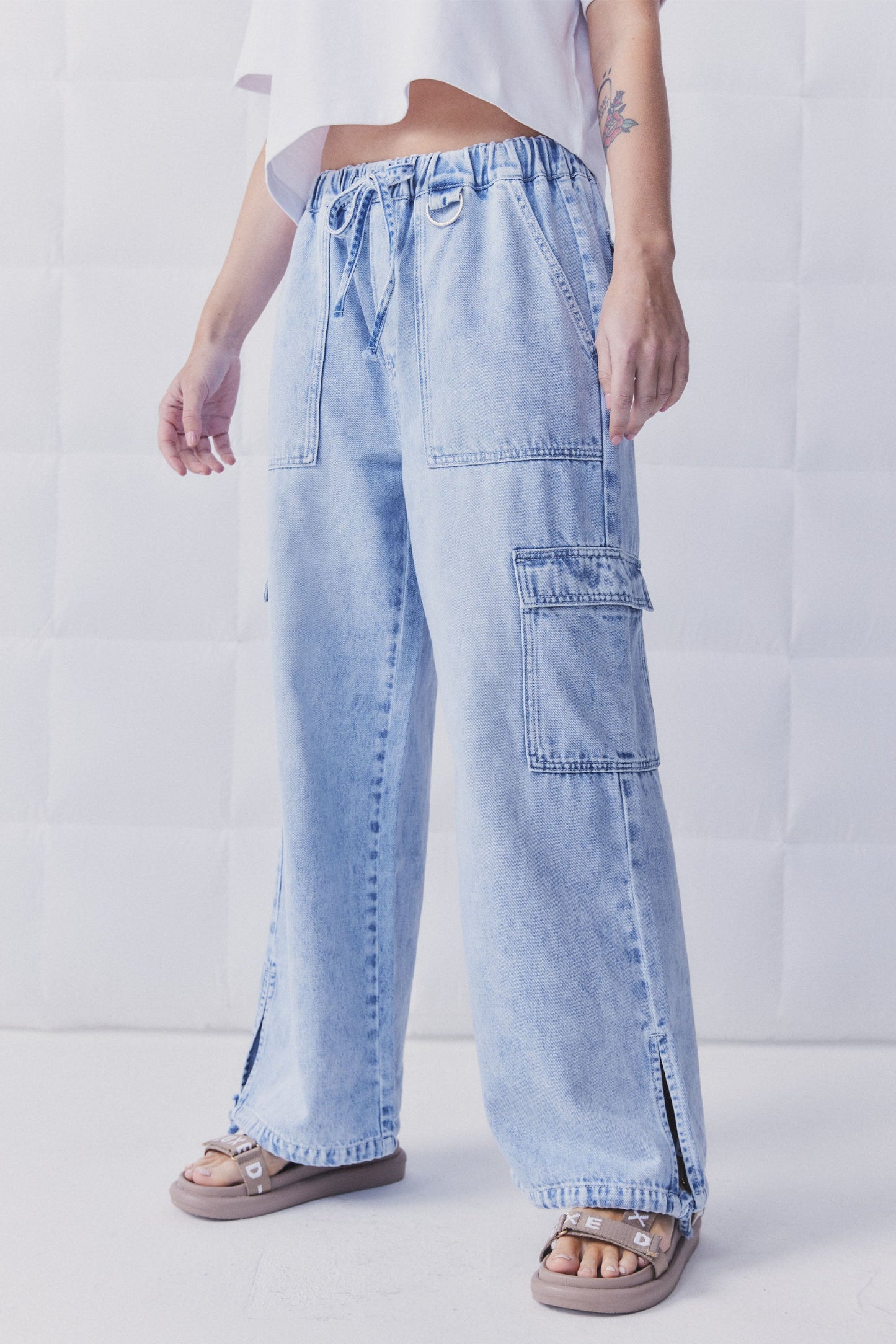 D-Luxe Denim Utility Jogger