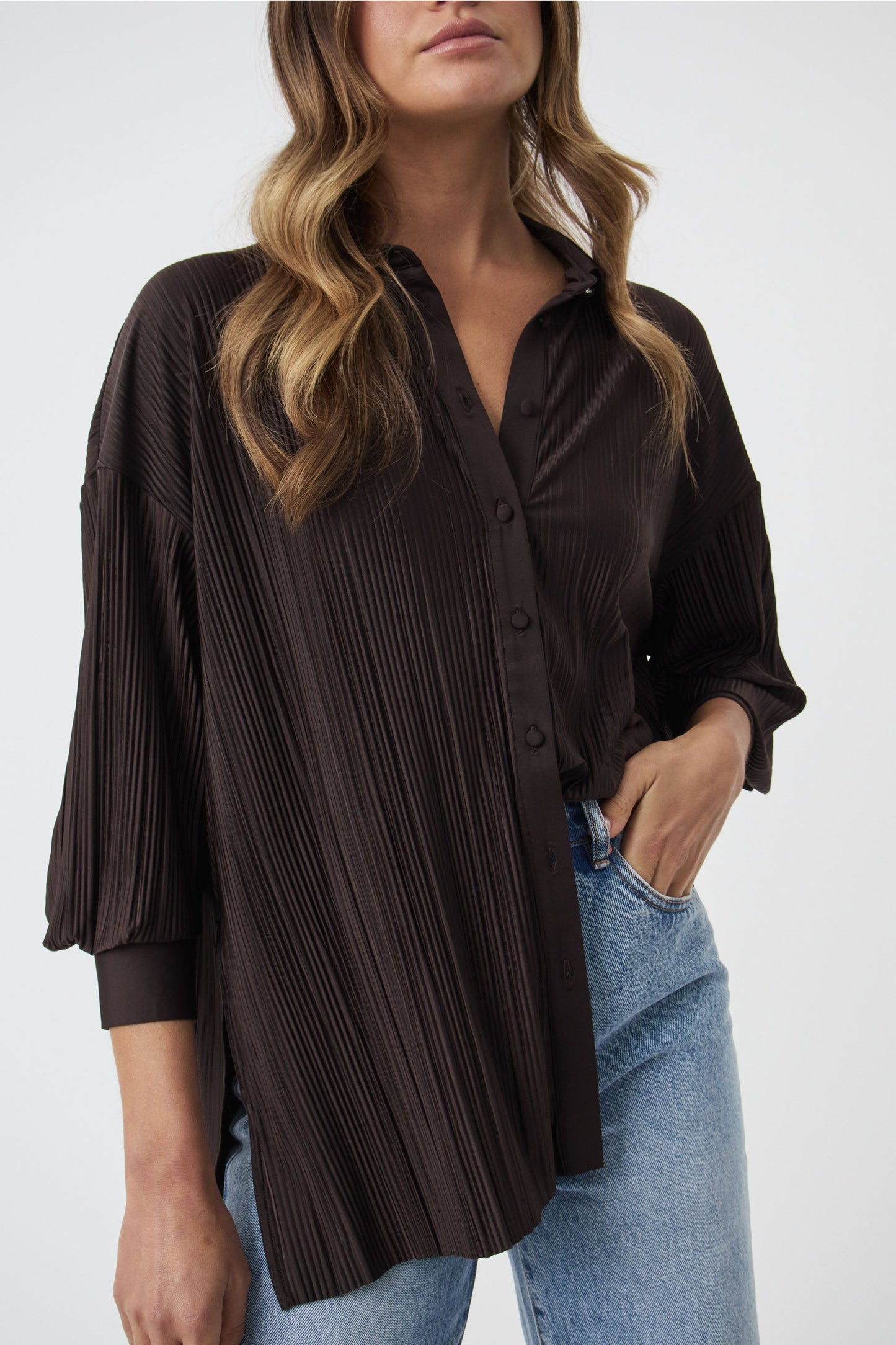 Stacey Plisse Shirt