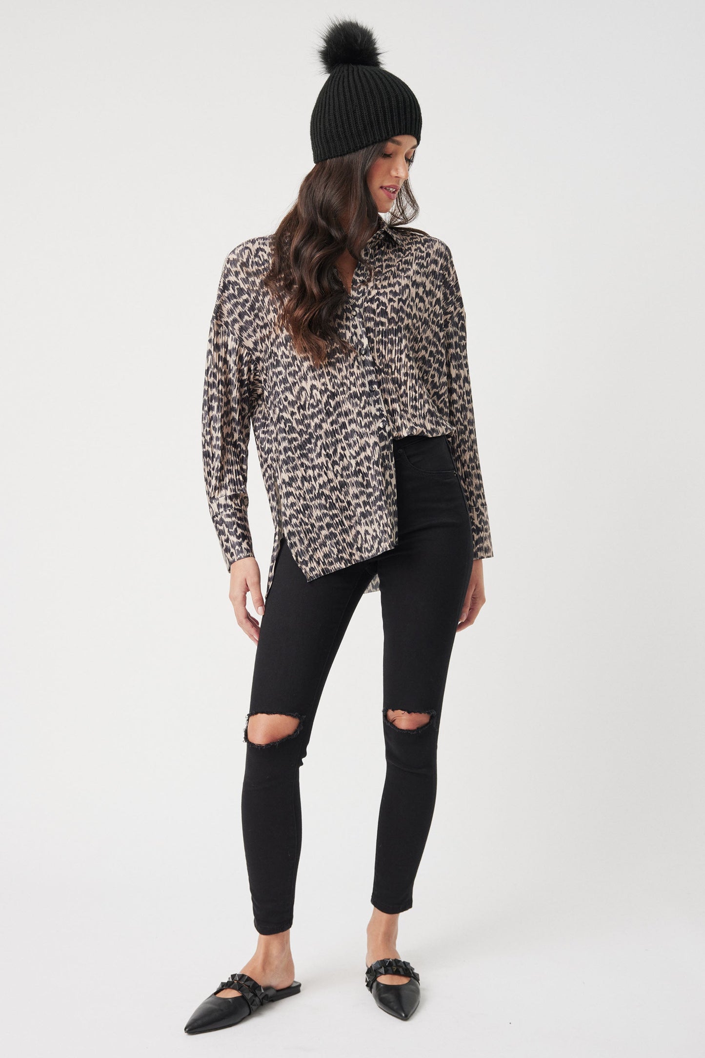 Stacey Plisse Shirt