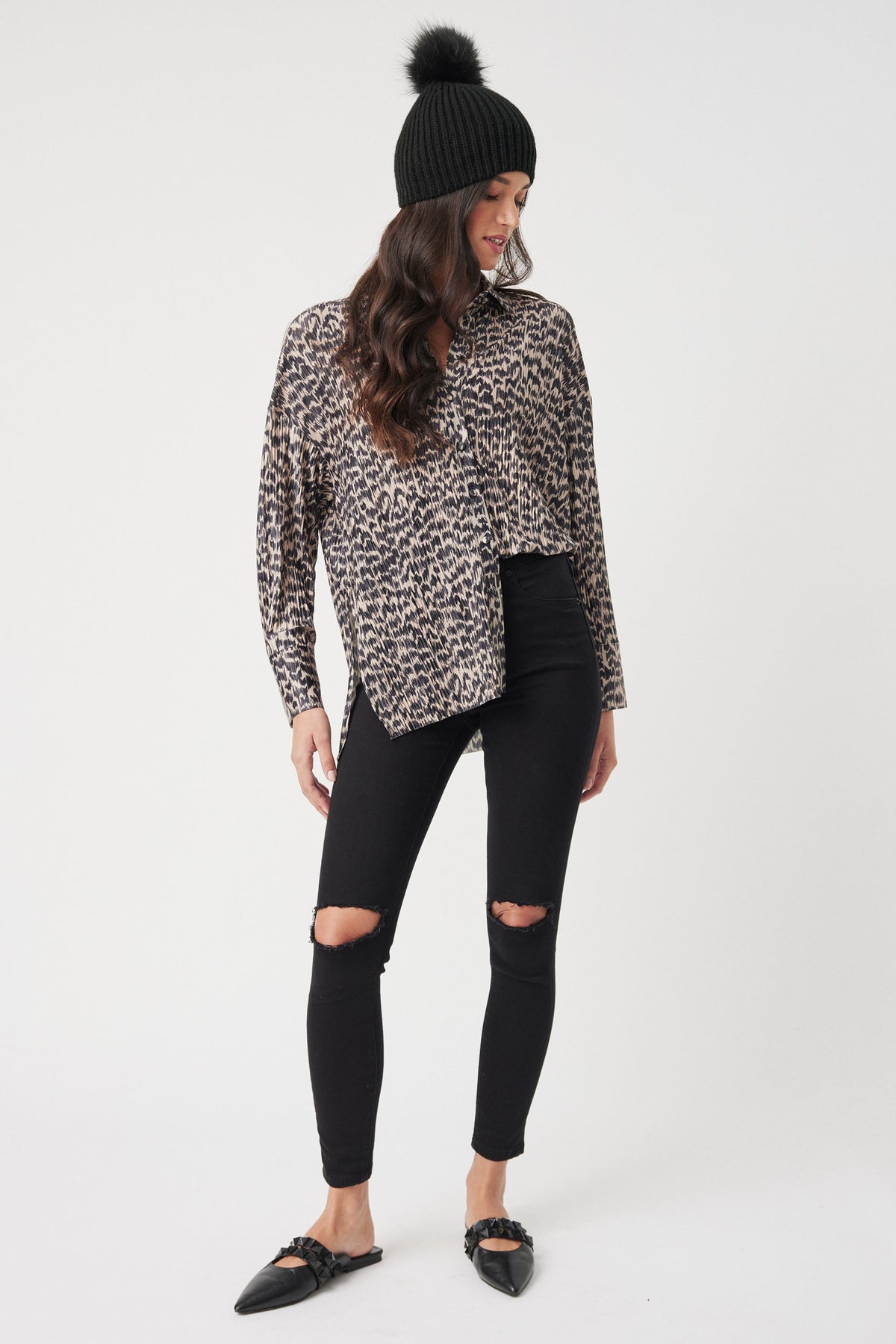 Stacey Plisse Shirt