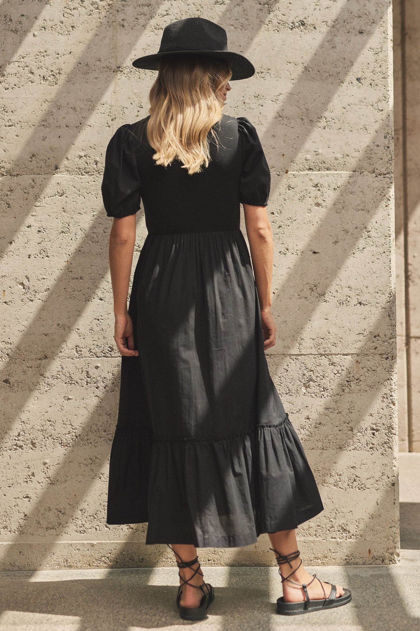 Meadow Puff Sleeve Midi Dress
