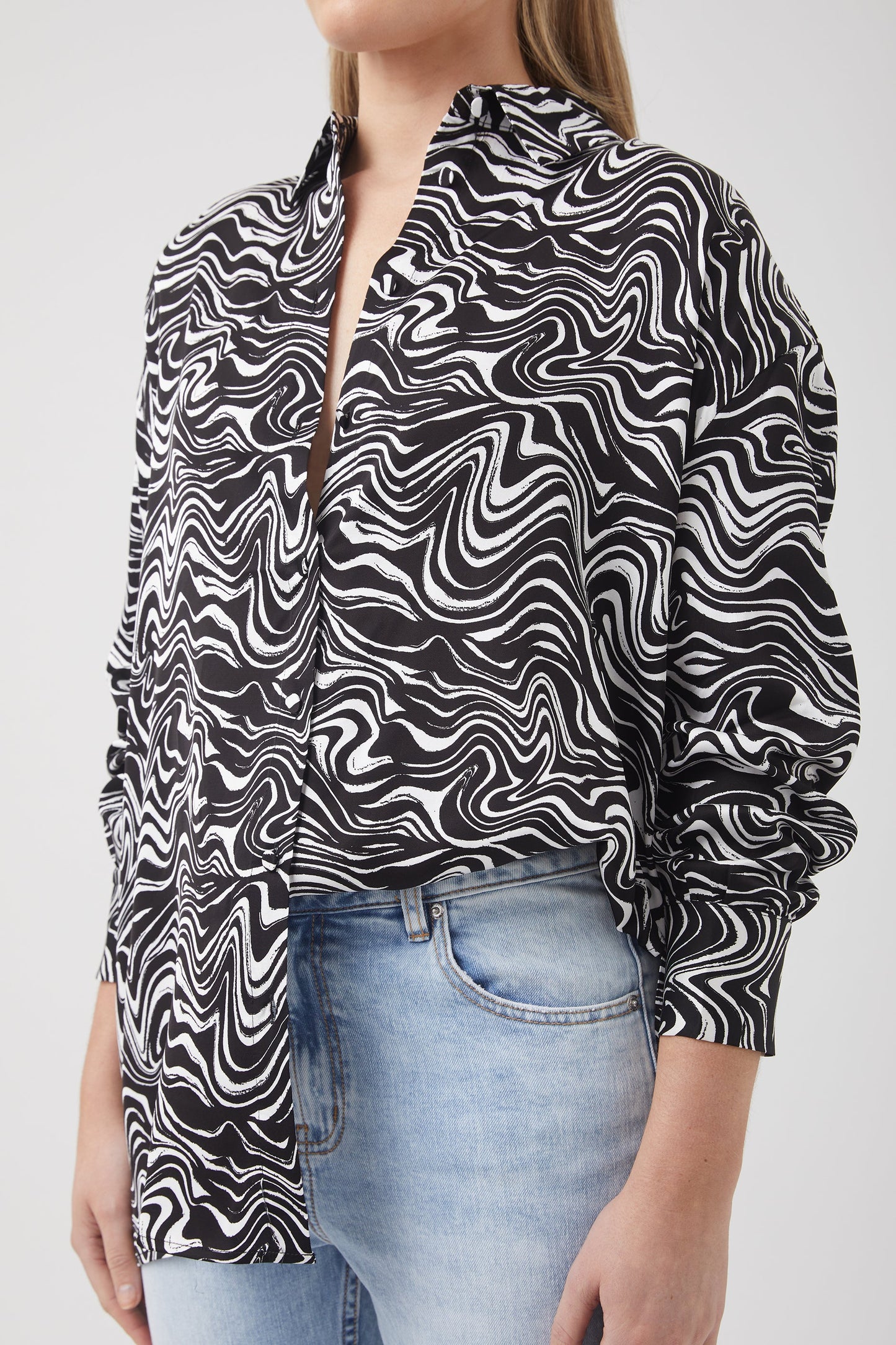 Demi Oversized Satin Shirt