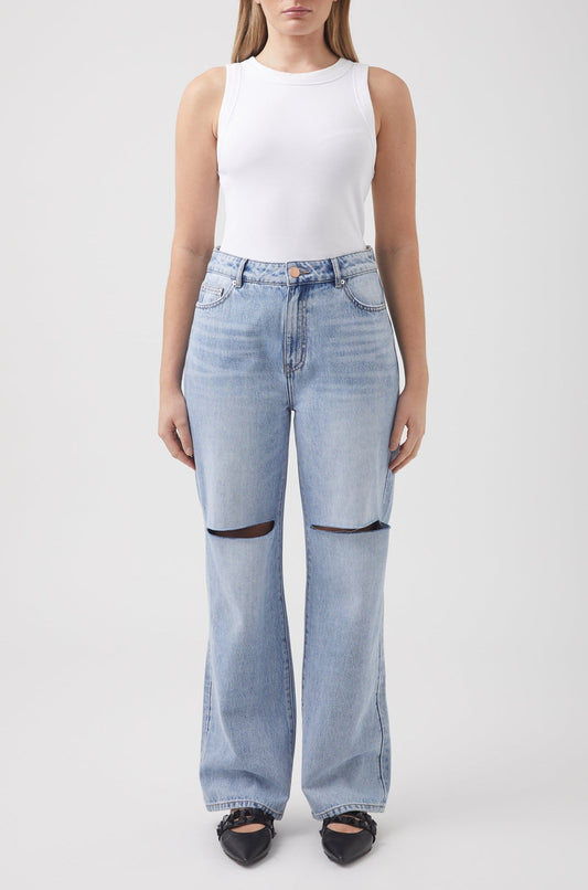Alana Distressed Wide Leg Jean