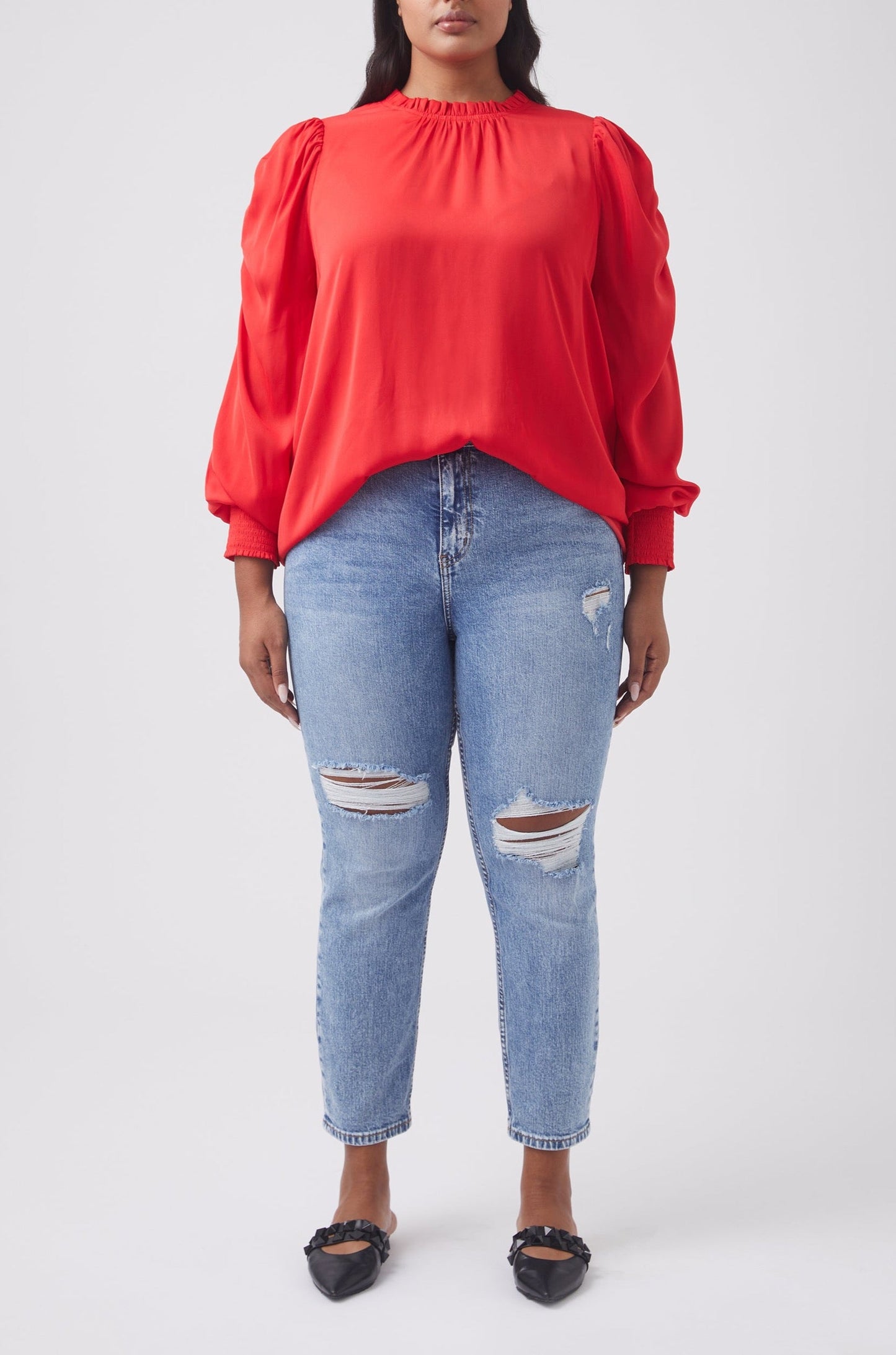 Lani Gathered Sleeve Top