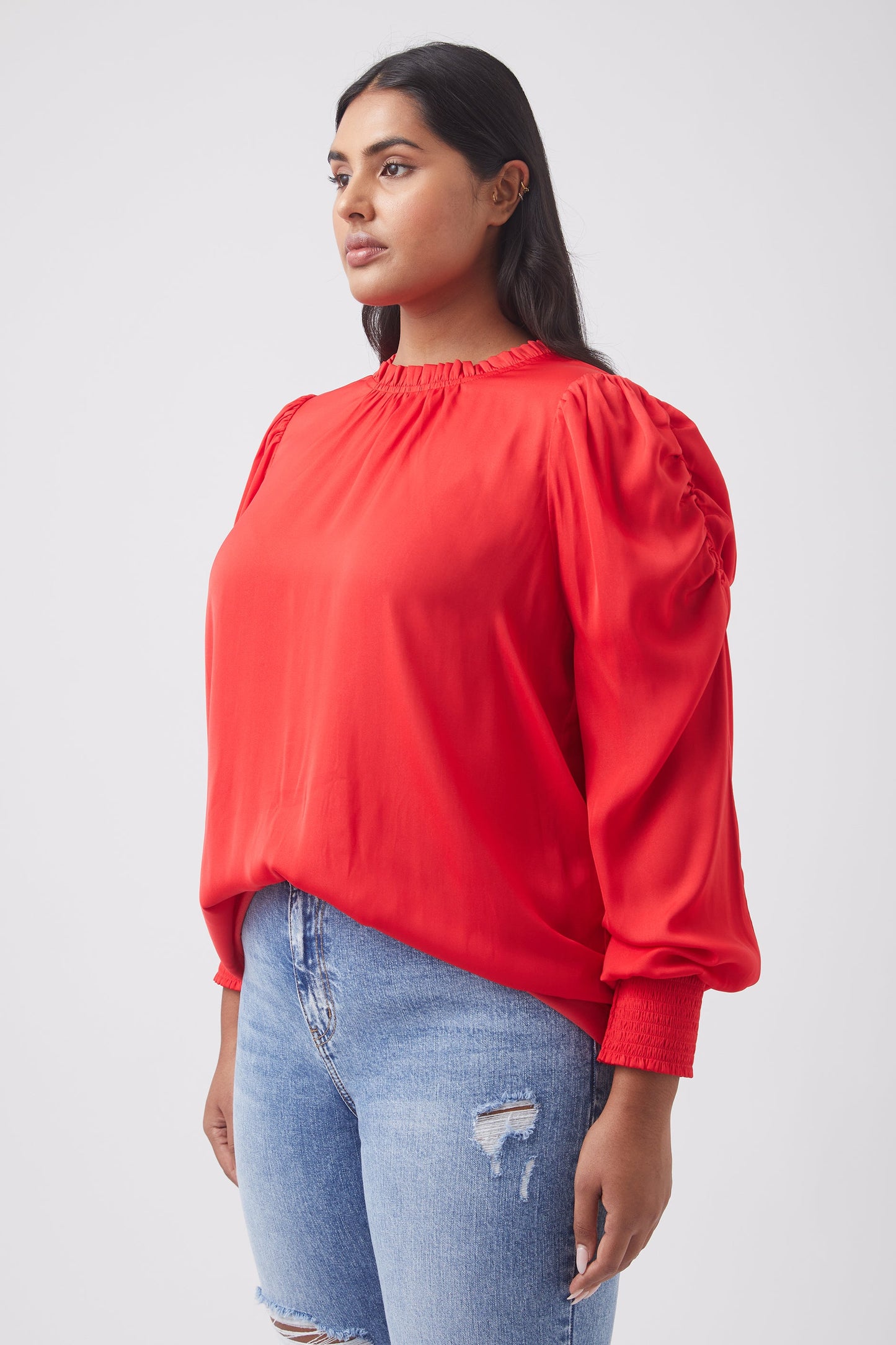 Lani Gathered Sleeve Top
