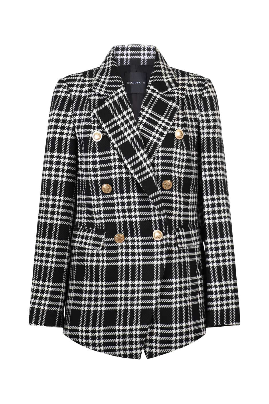 Carly Check Longline Blazer