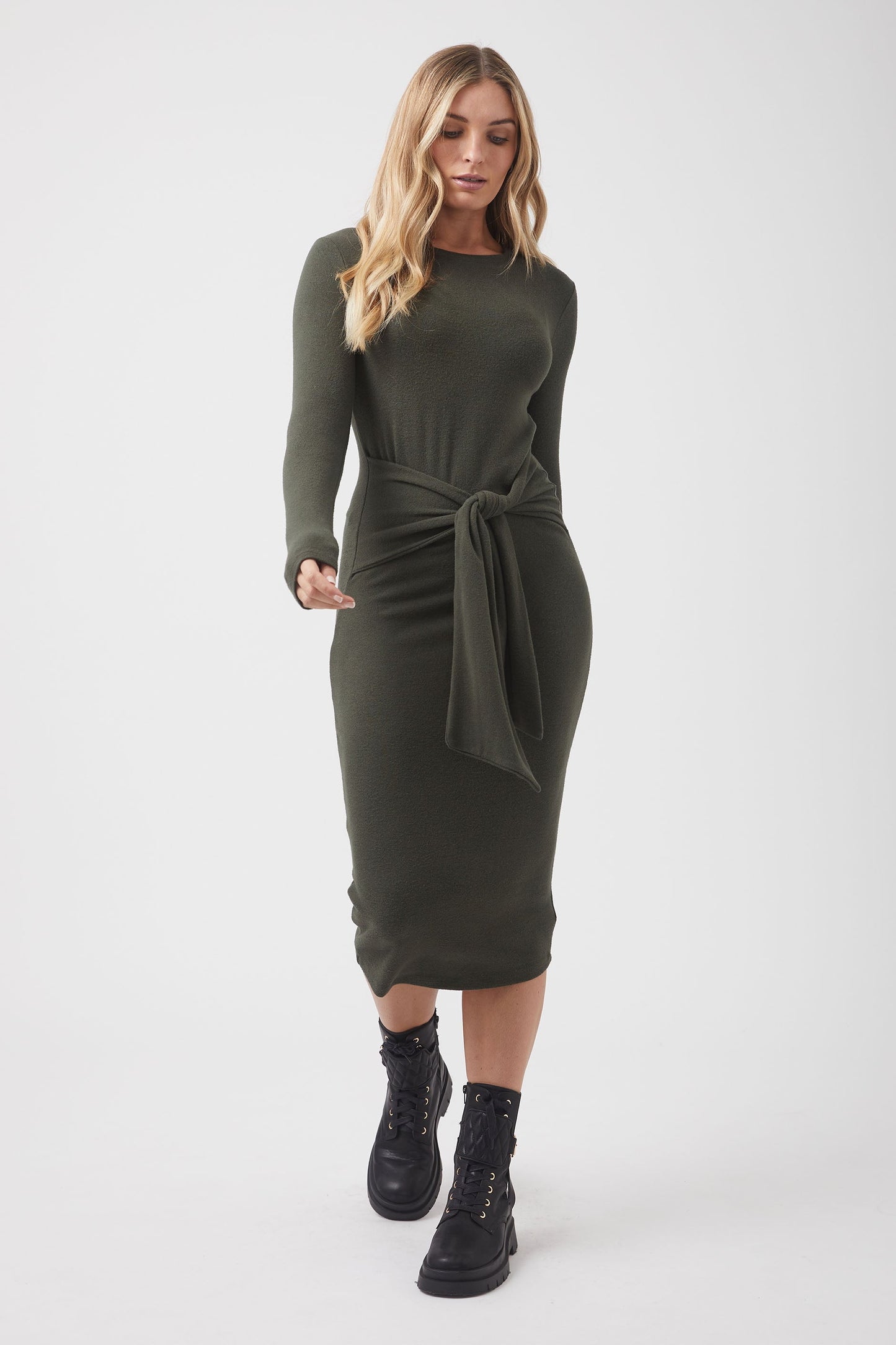 Alexia Tie Front Dress