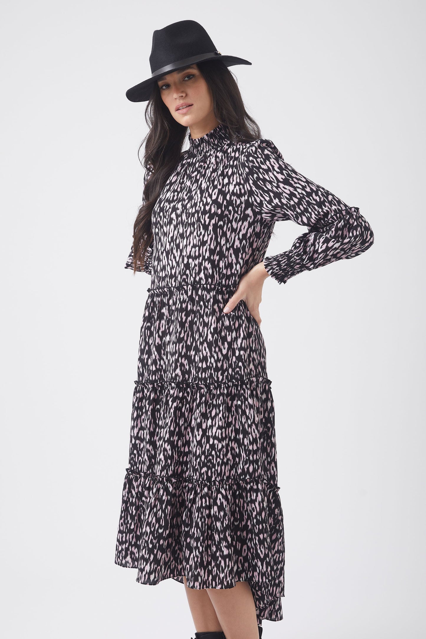 Ariana Tiered Midi Dress