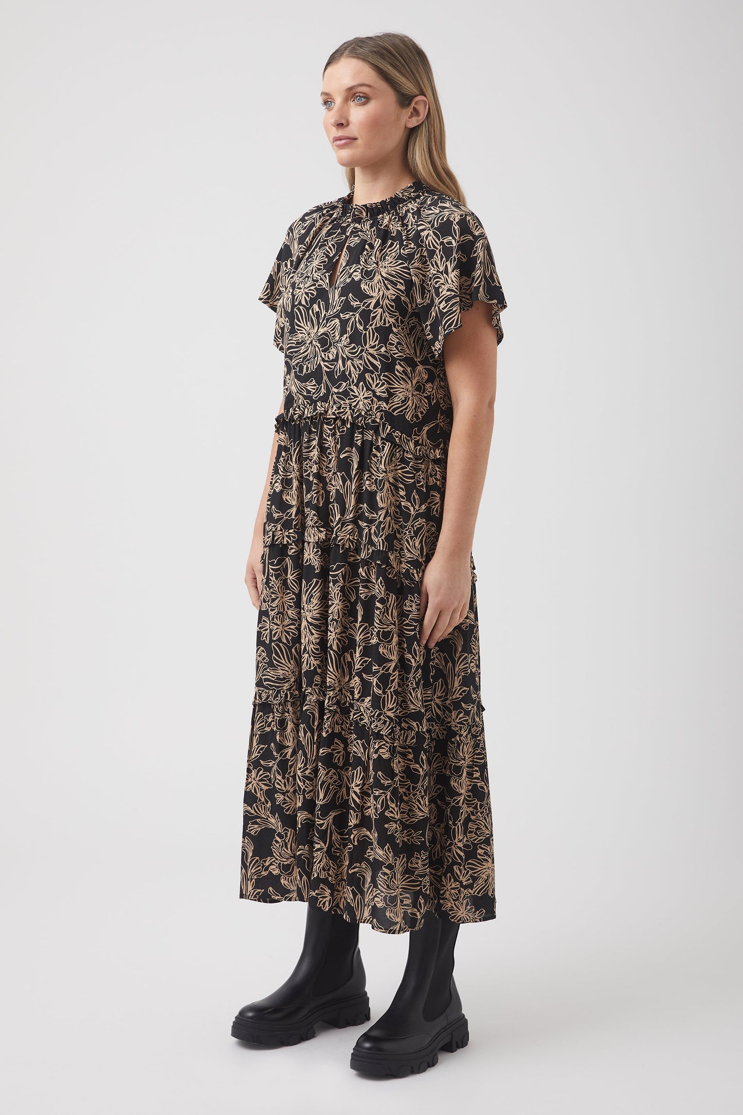 Lori Tiered Midi Dress