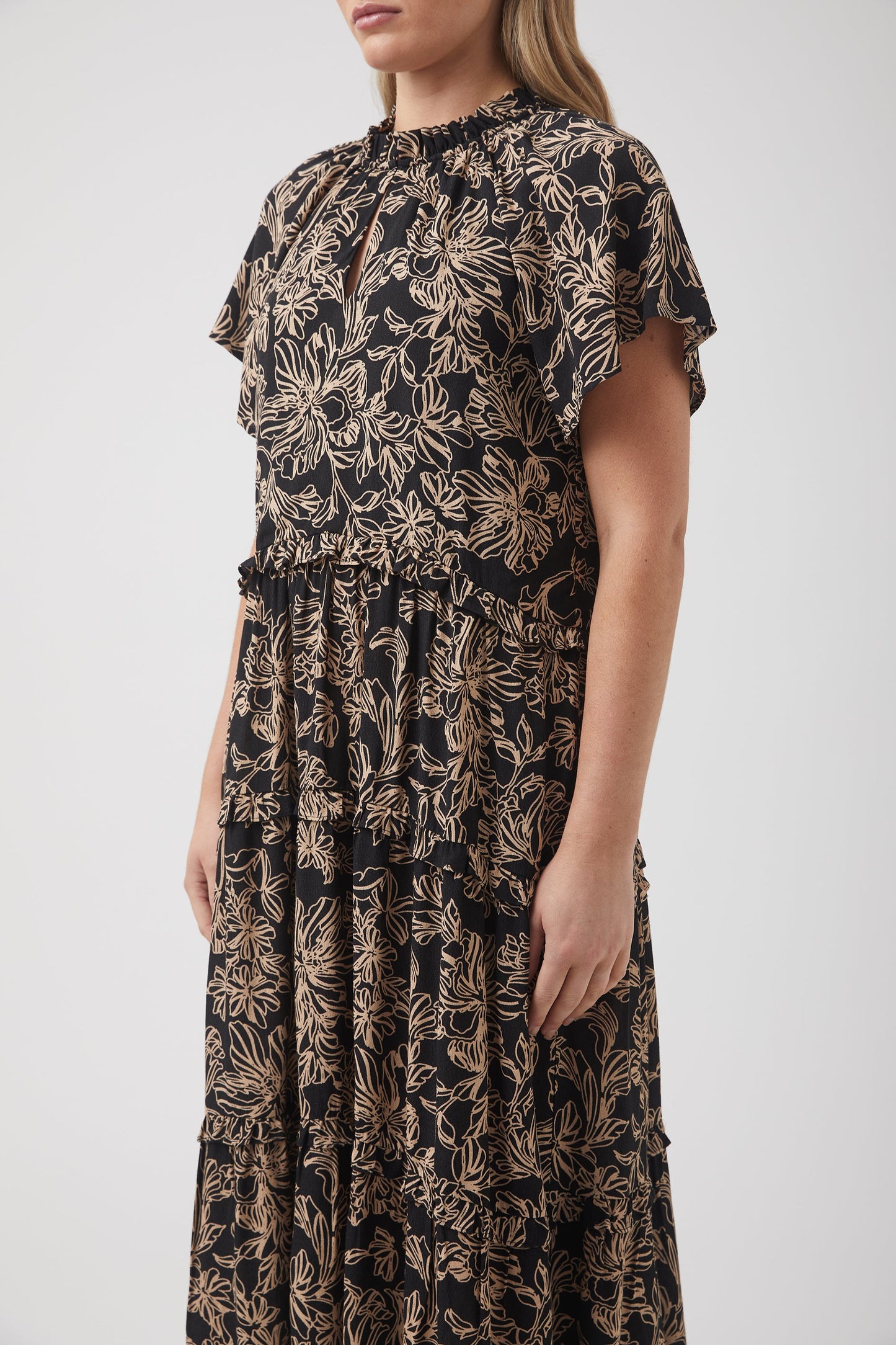 Lori Tiered Midi Dress