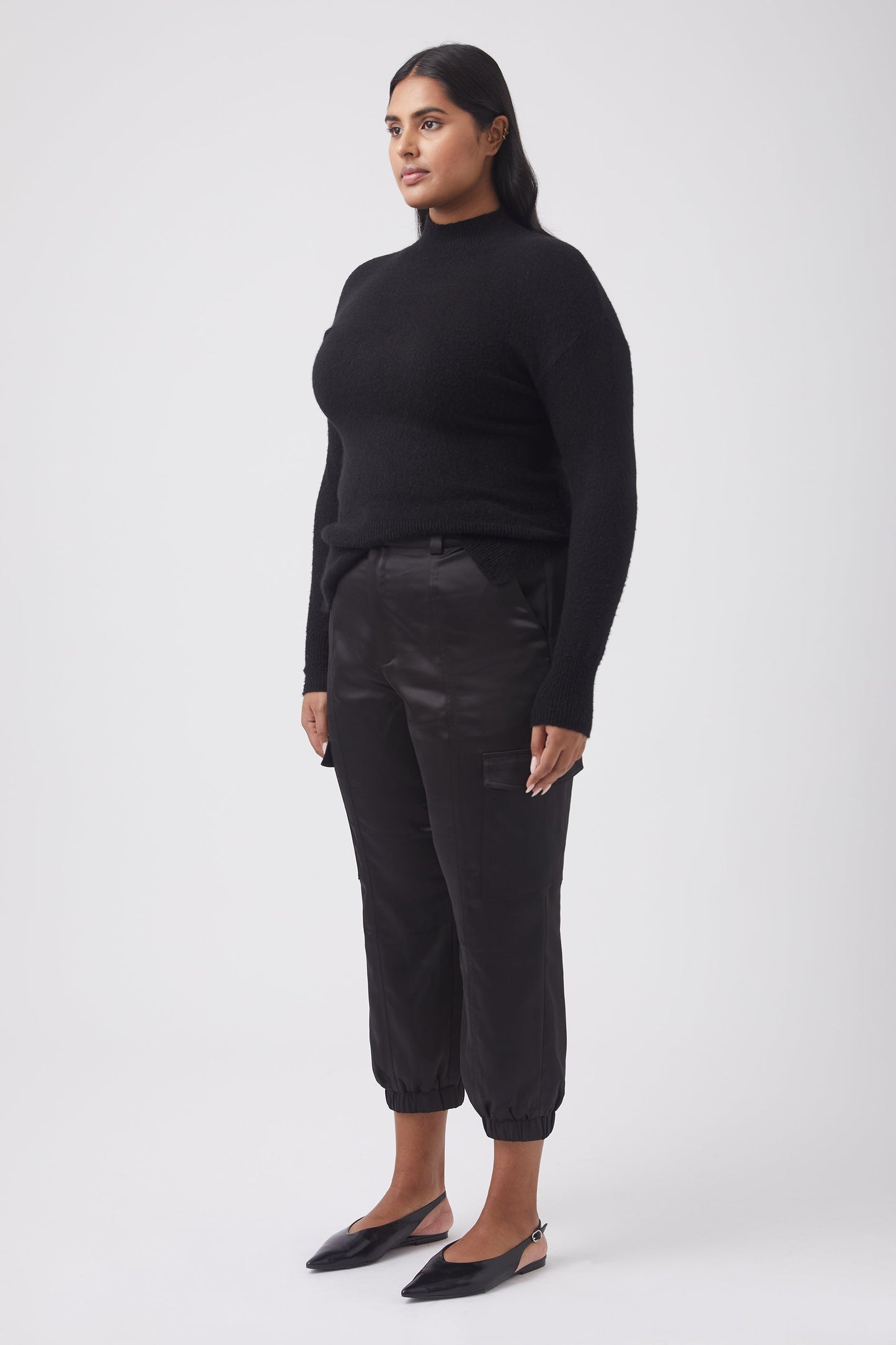 Lisa Satin Cargo Pant