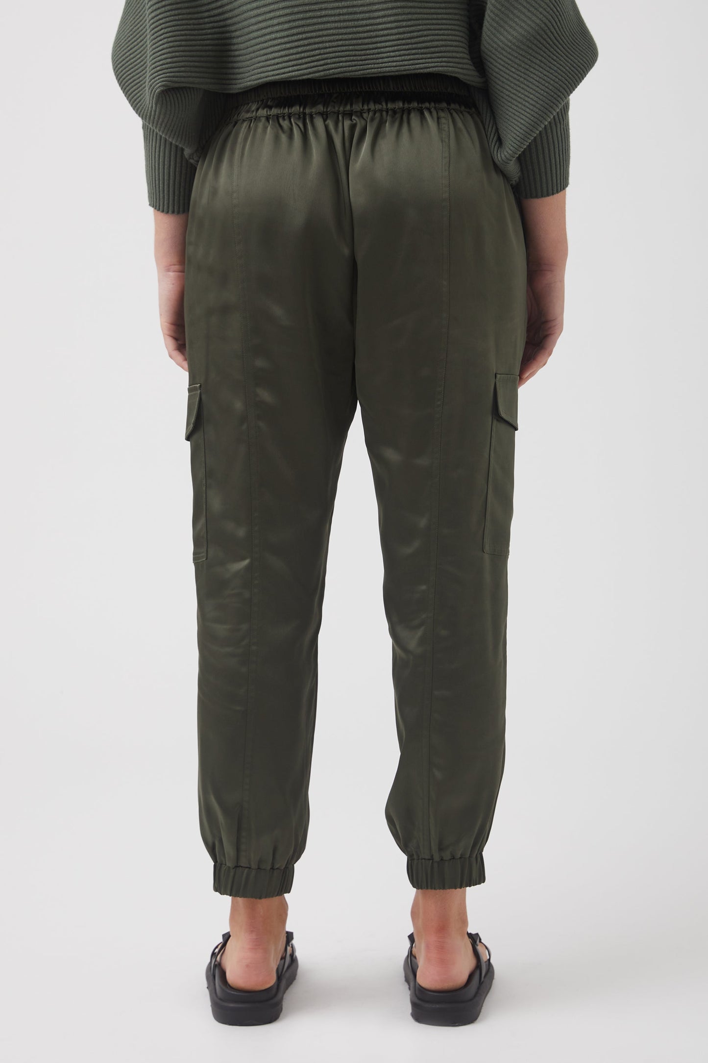 Lisa Satin Cargo Pant