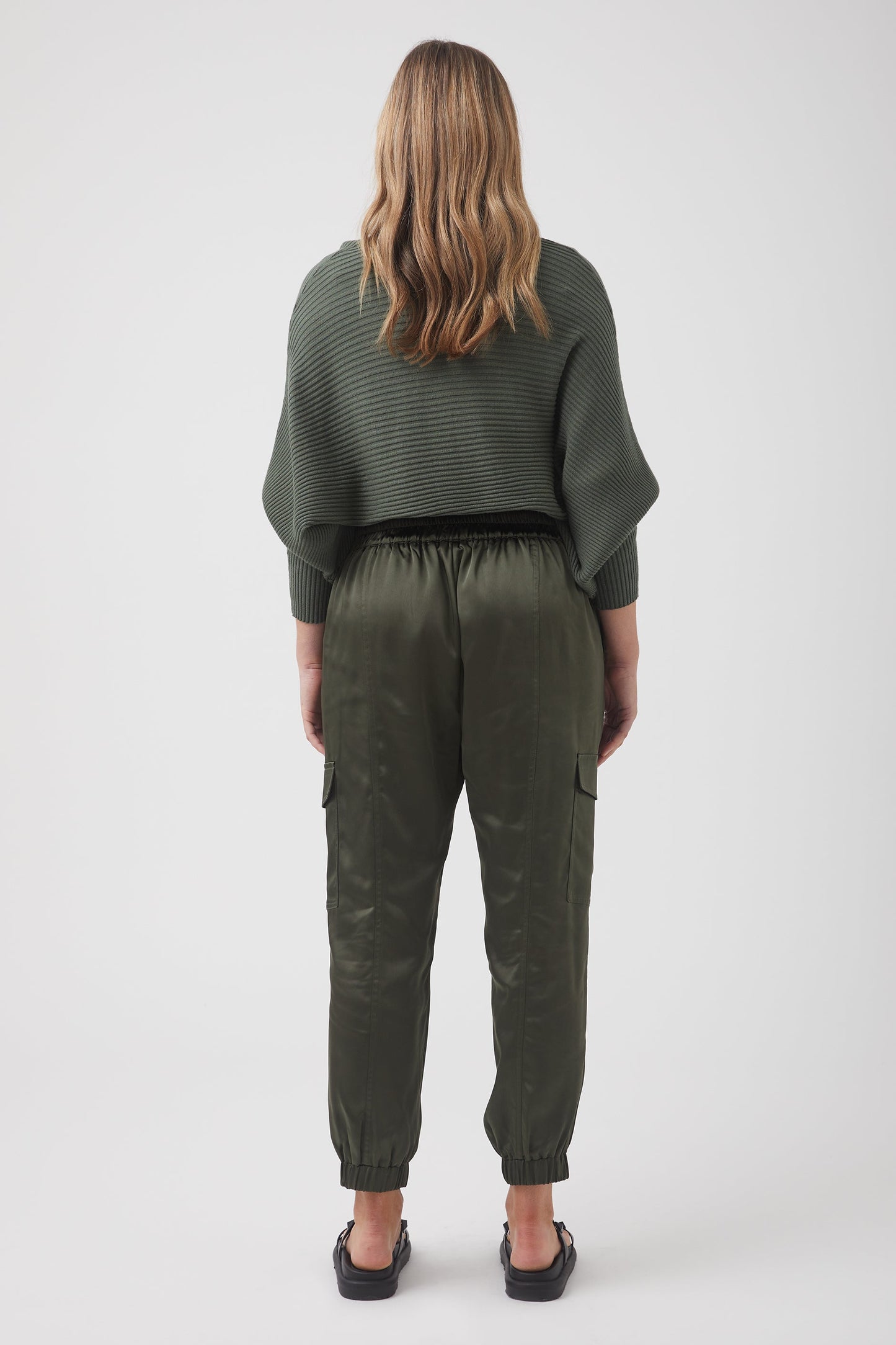 Lisa Satin Cargo Pant