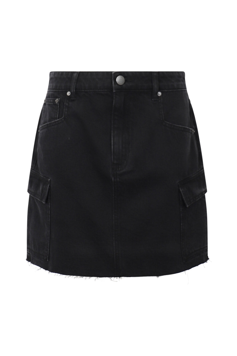 Megan Cargo Denim Mini Skirt