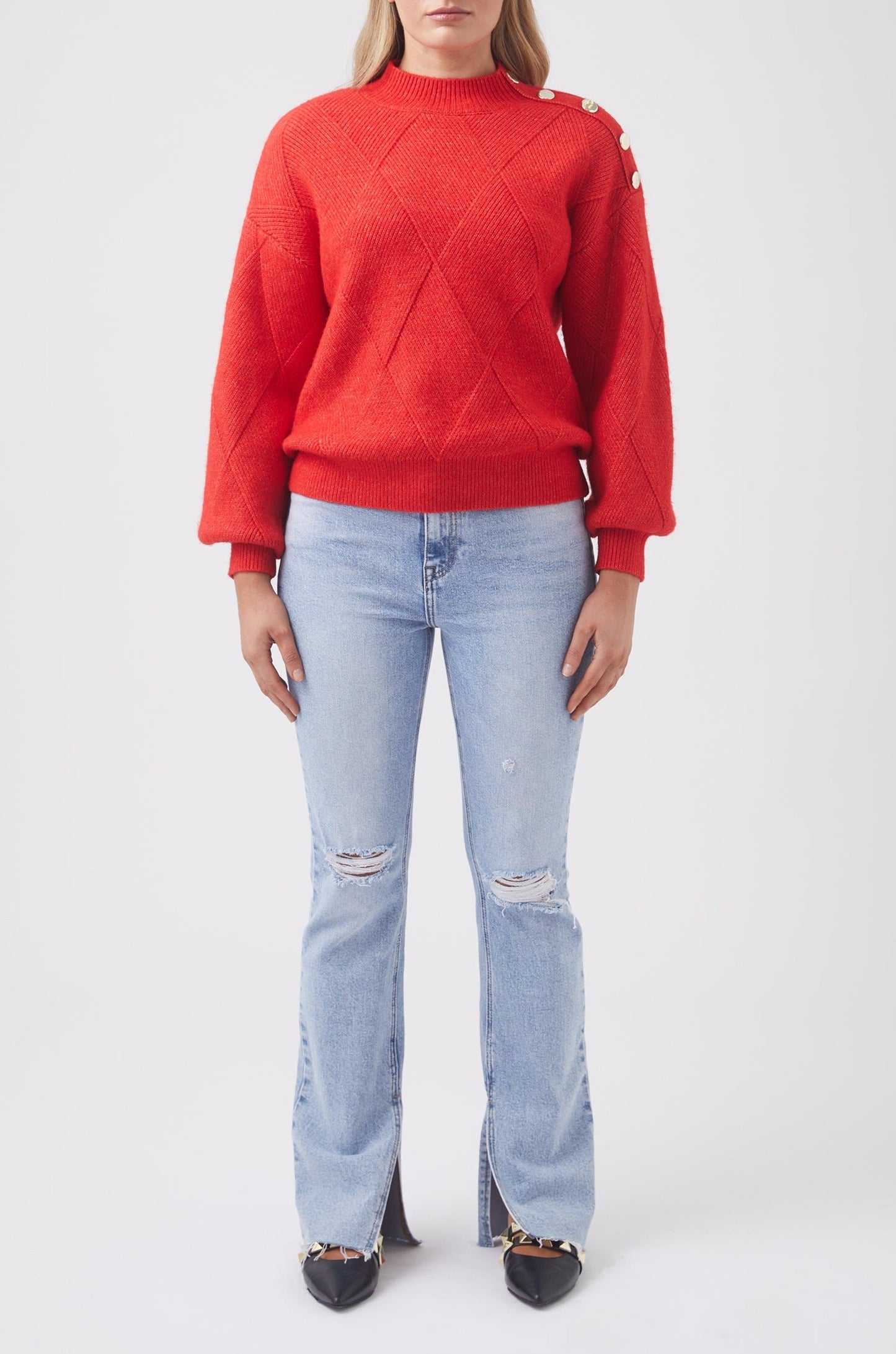 Georgina Button Detail Jumper