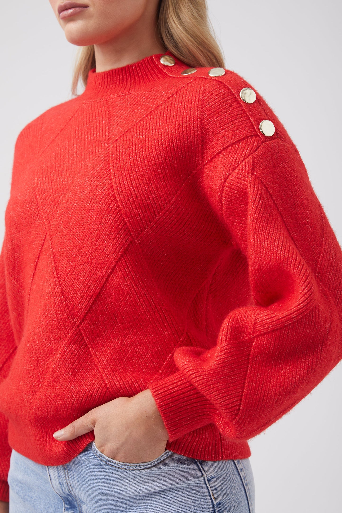 Georgina Button Detail Jumper