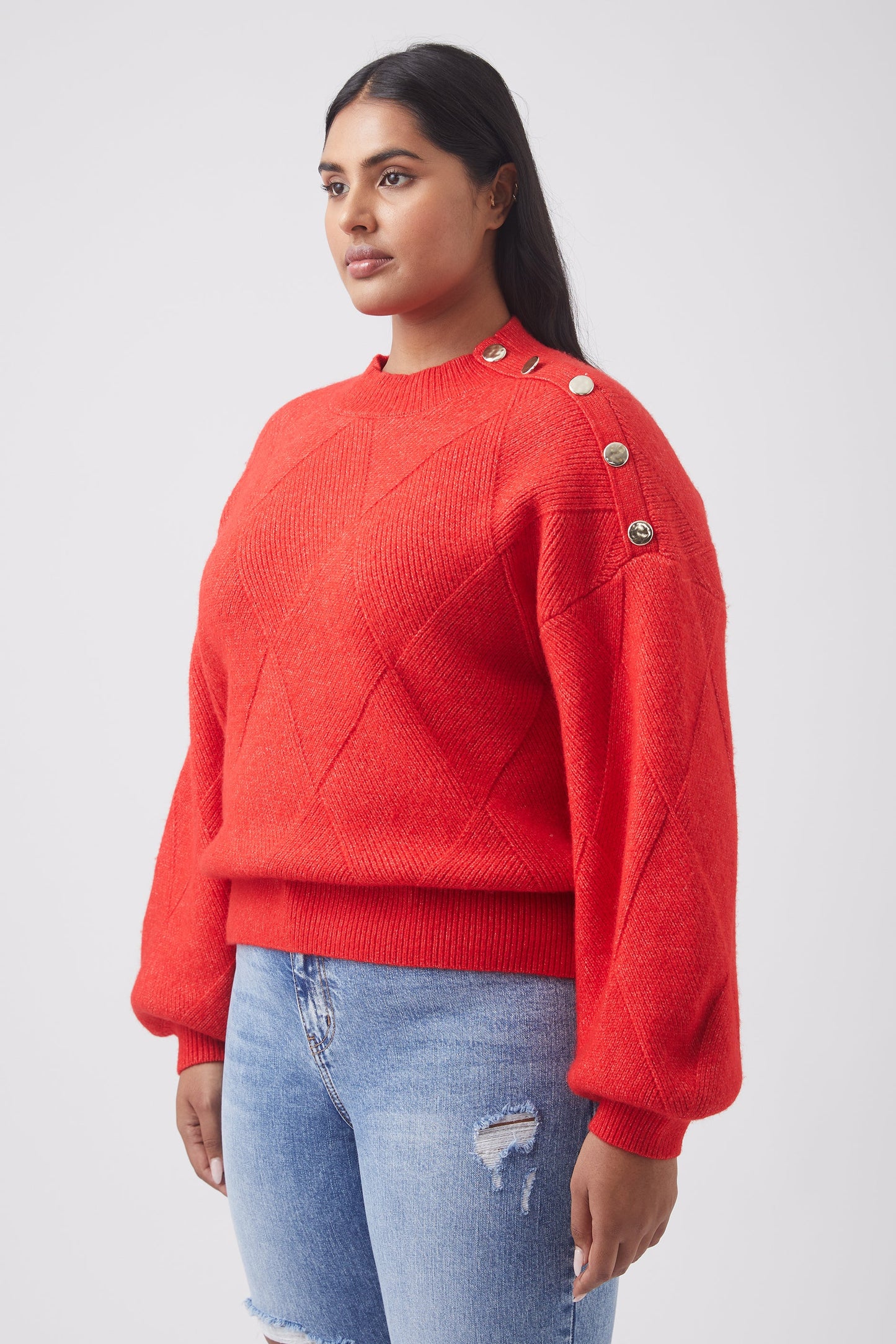 Georgina Button Detail Jumper