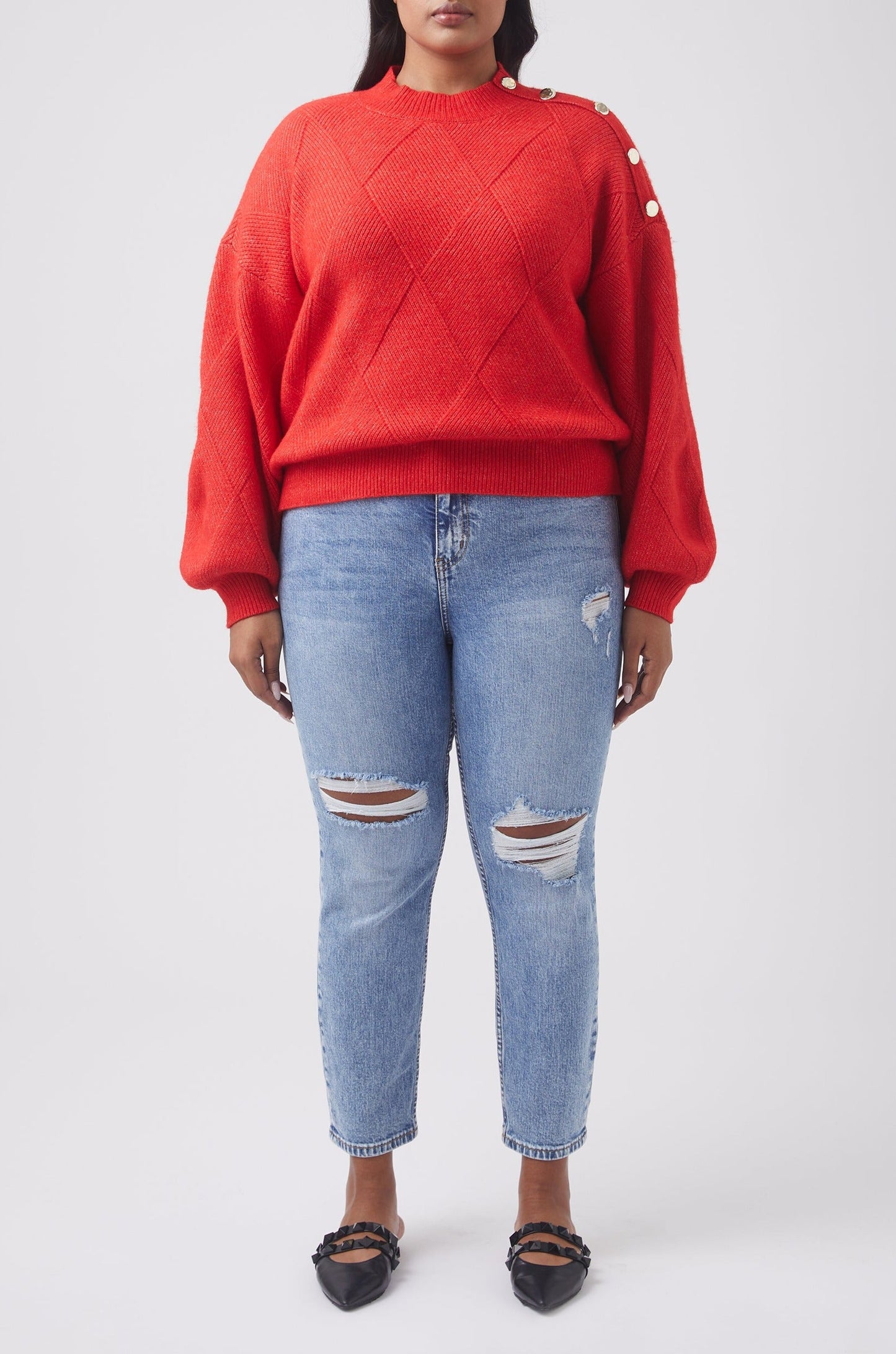 Georgina Button Detail Jumper