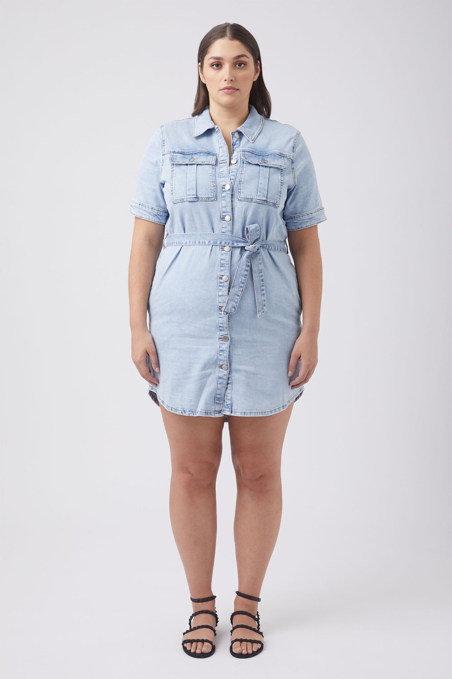 Piper Button Down Denim Dress