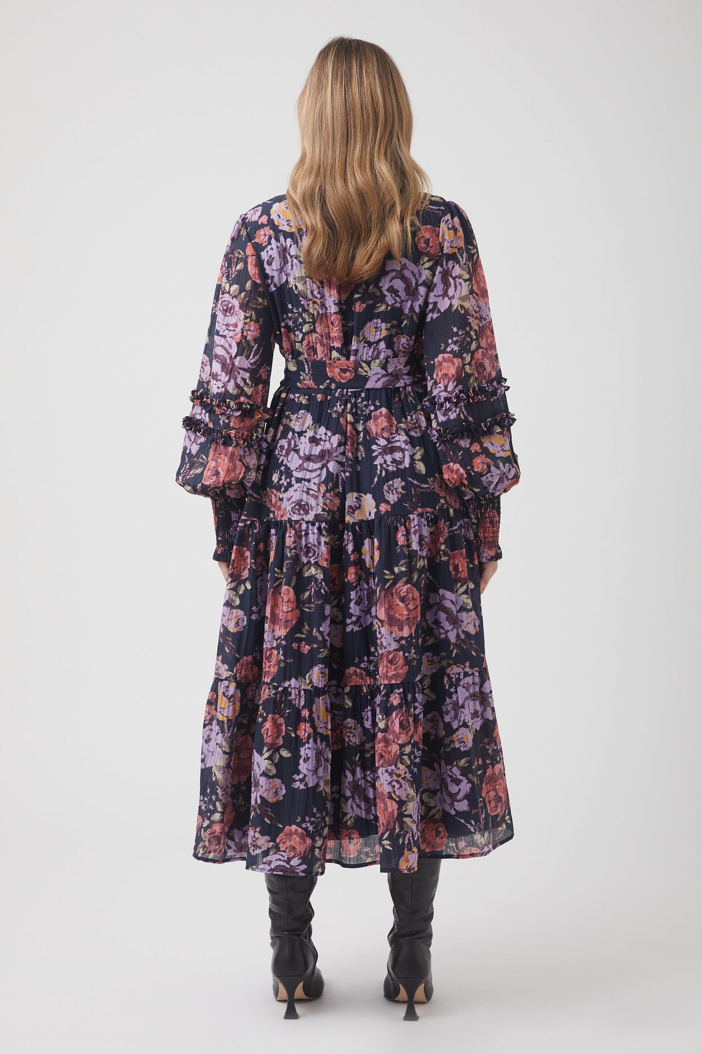 Jamie Ruffle Midi Dress