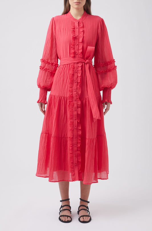 Jamie Ruffle Midi Dress