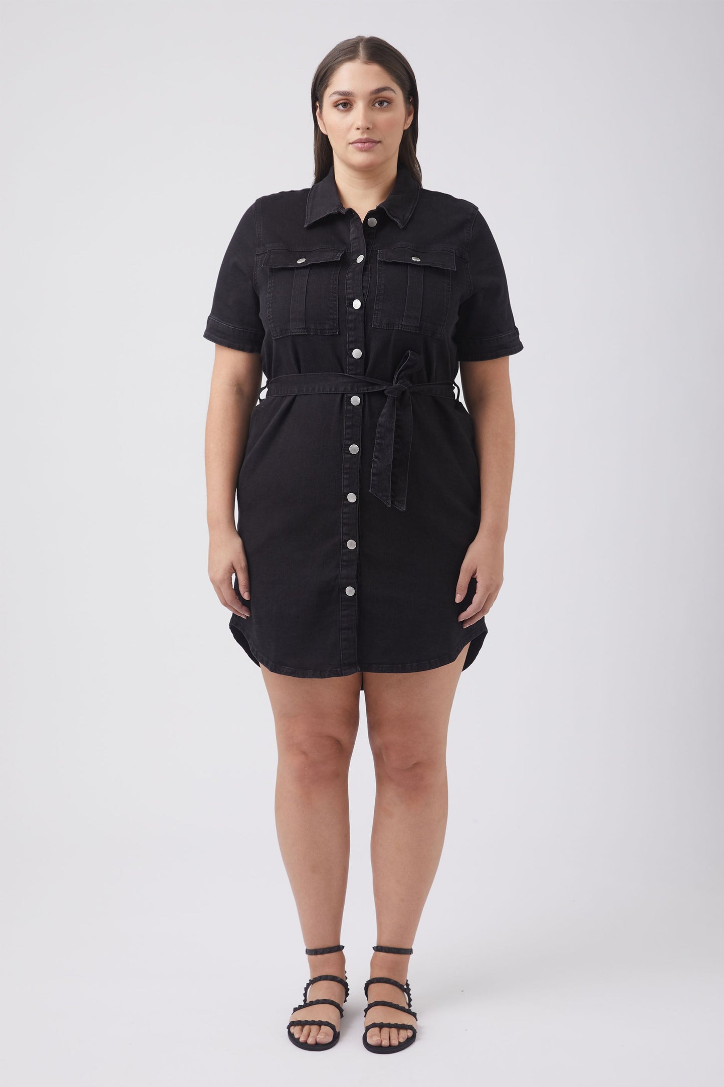 Piper Button Down Denim Dress