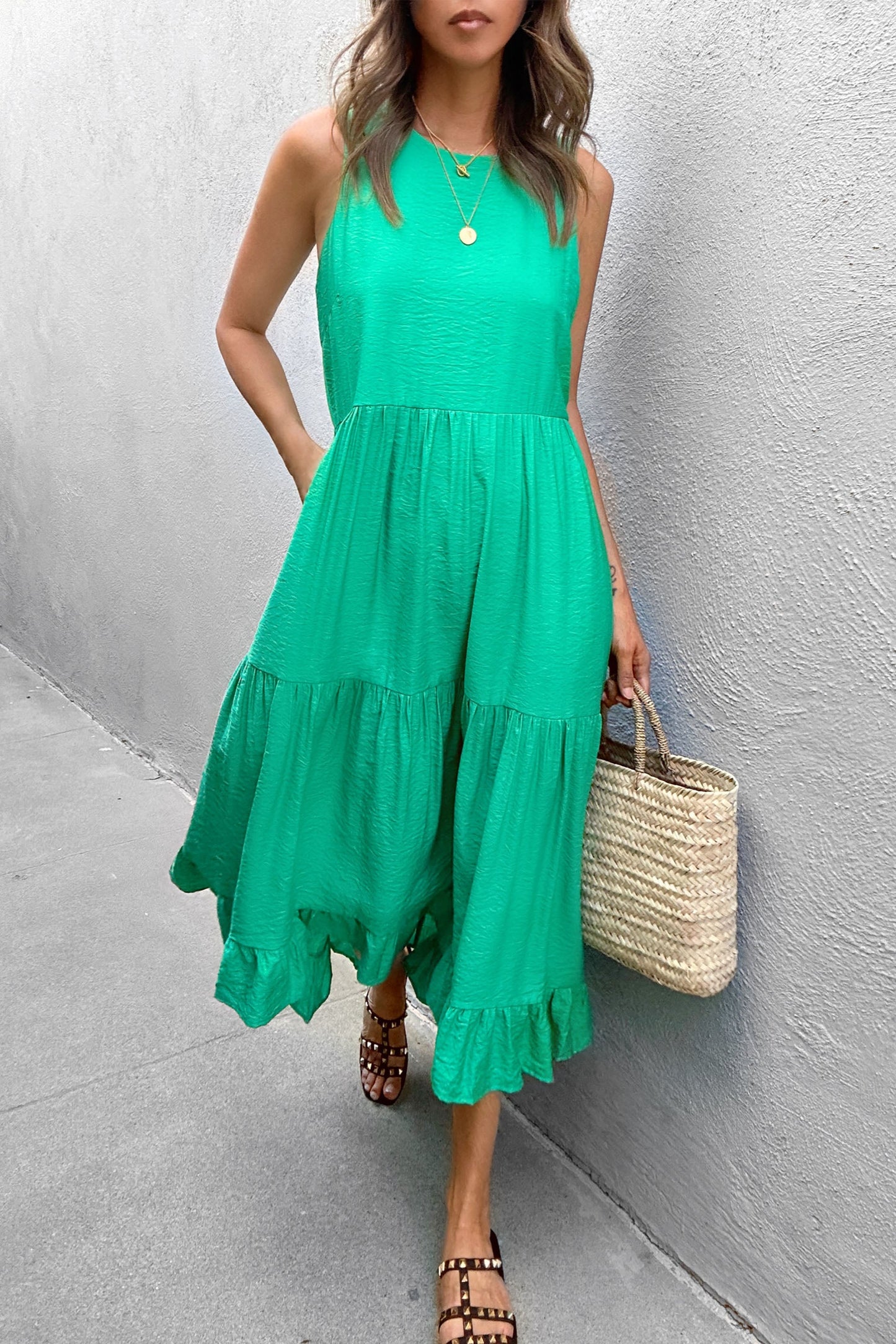 Hazel Tiered Midi Dress