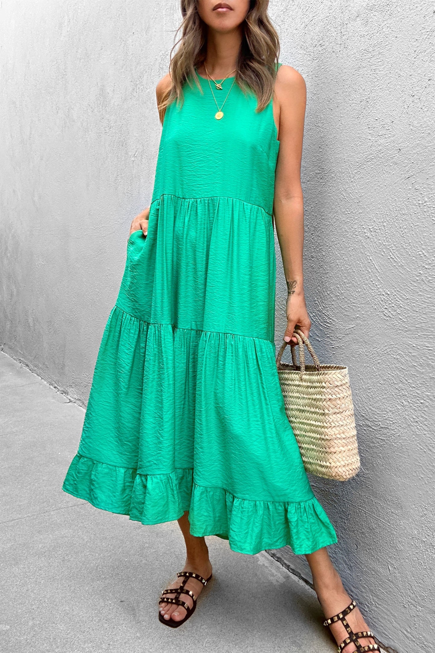 Hazel Tiered Midi Dress