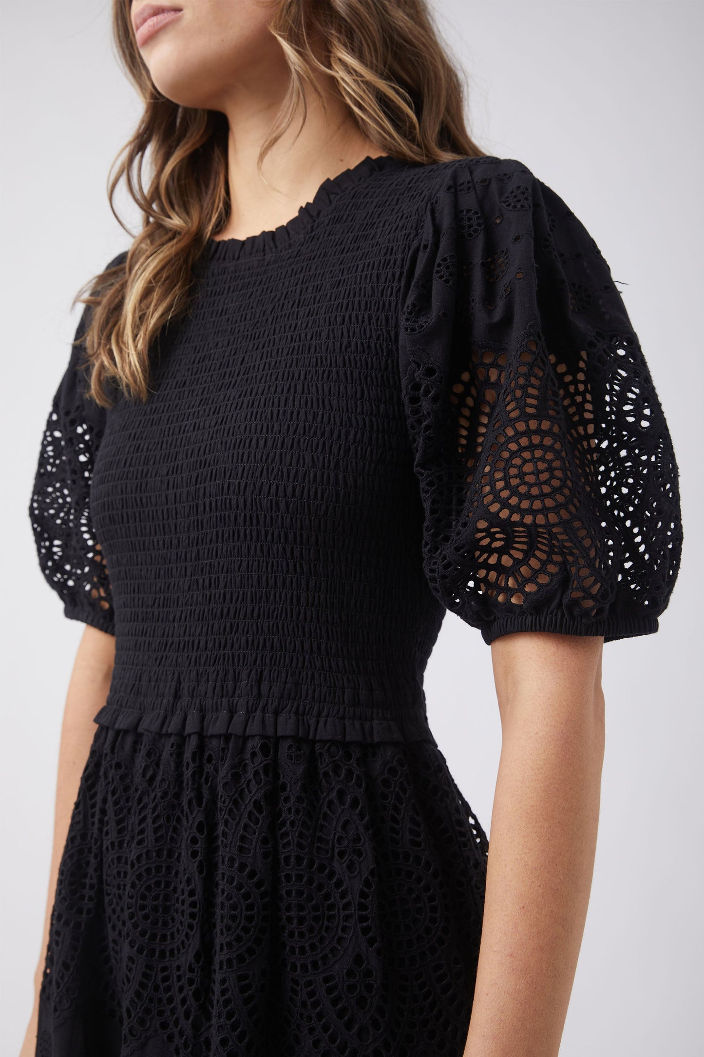 Nolita Broderie Midi Dress