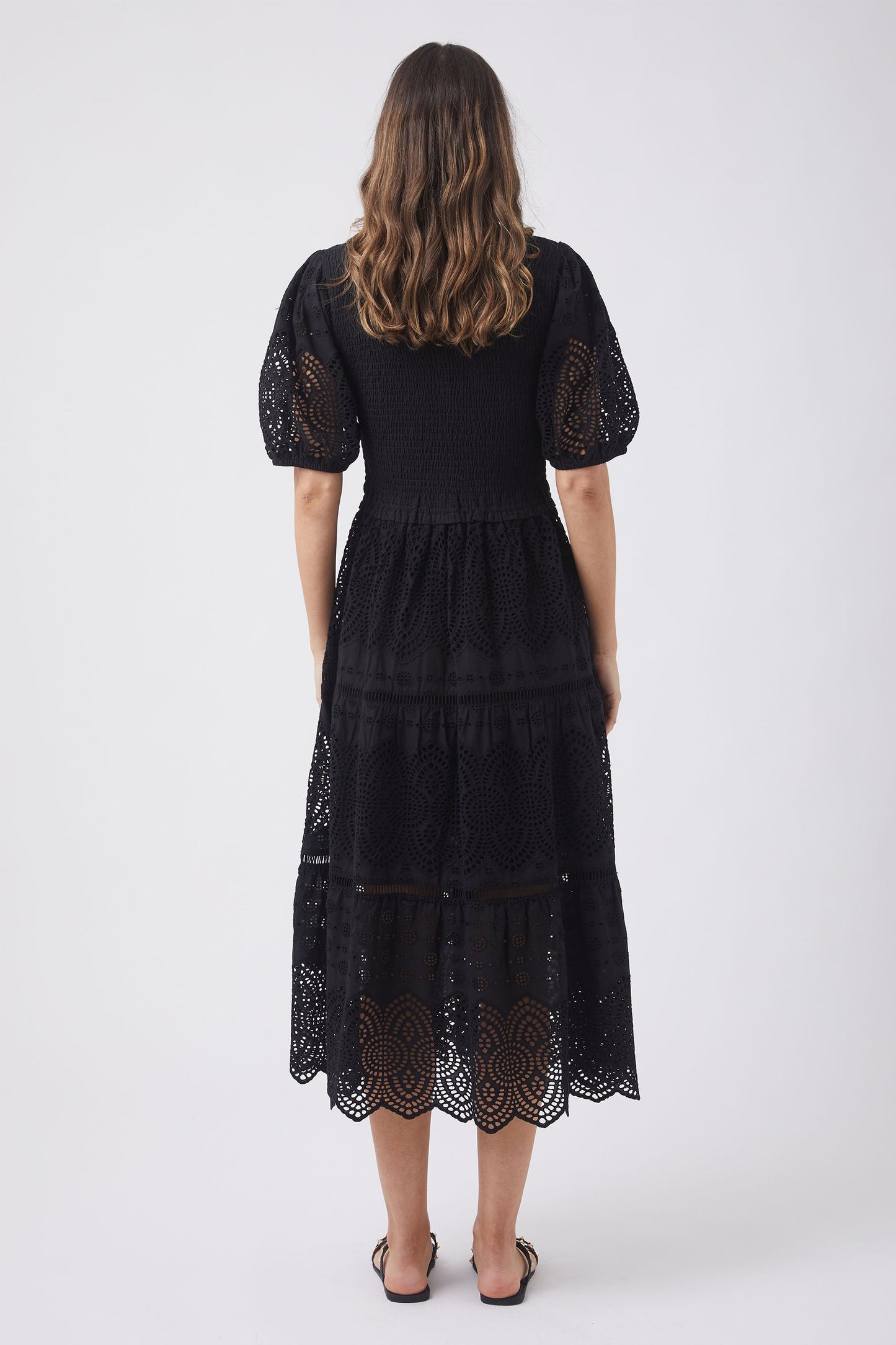 Nolita Broderie Midi Dress
