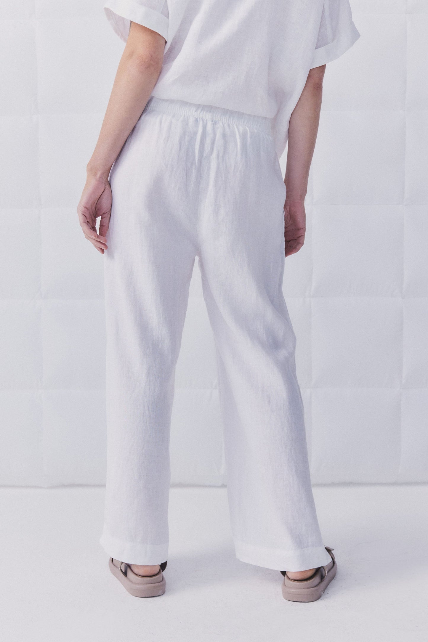 D-Luxe Wide Leg Linen Pant