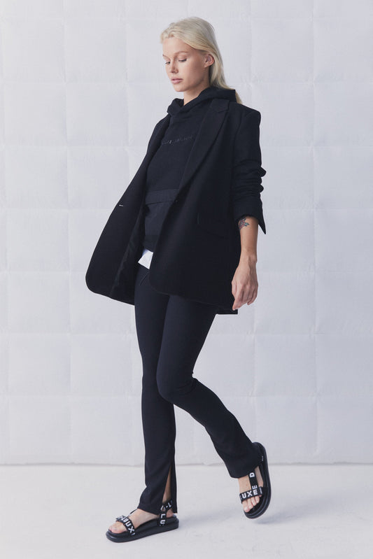 D-Luxe Rib Split Hem Legging