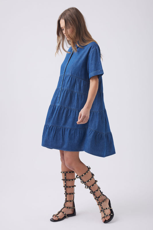 Anisa Denim Mini Dress