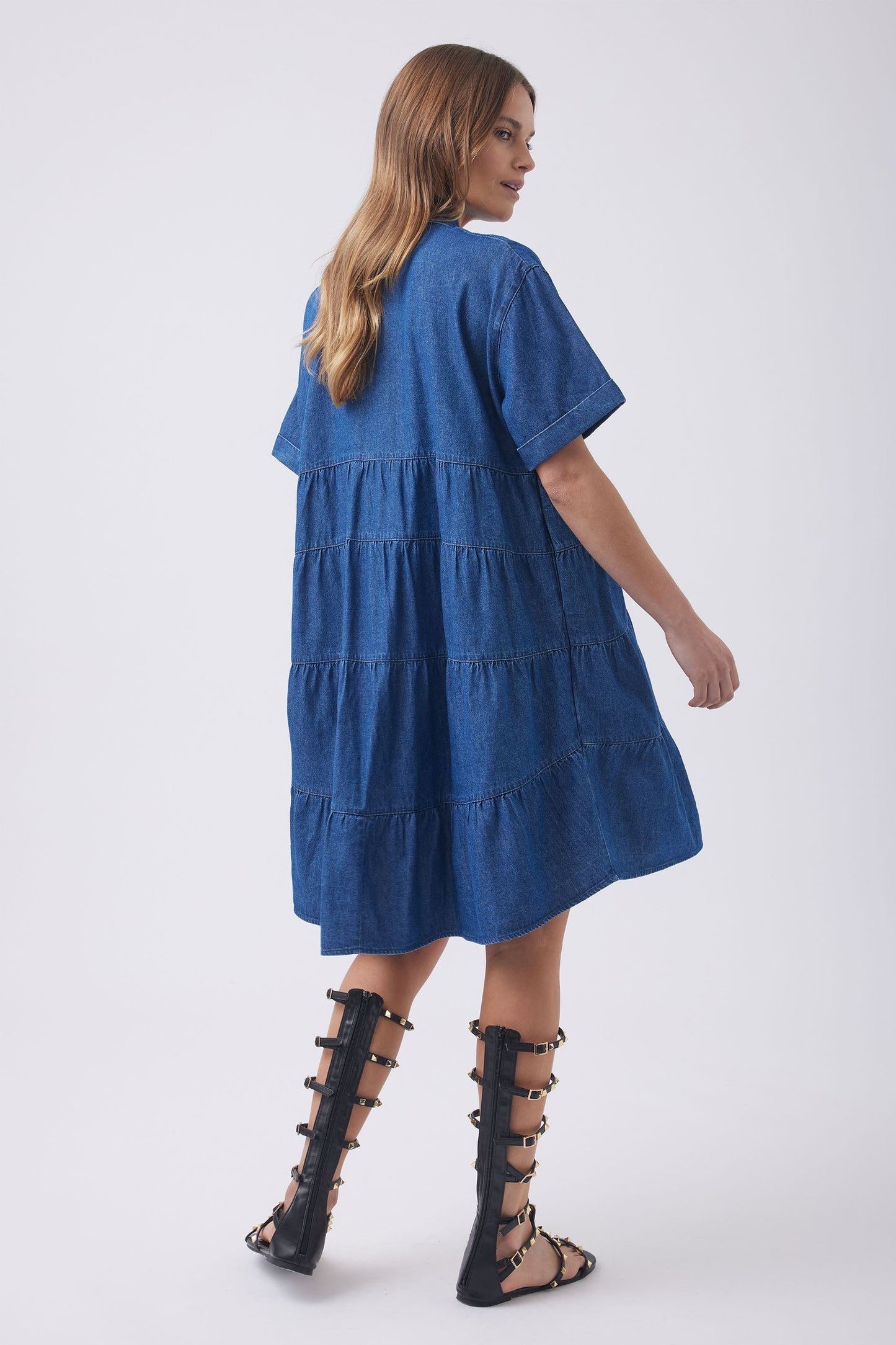 Anisa Denim Mini Dress