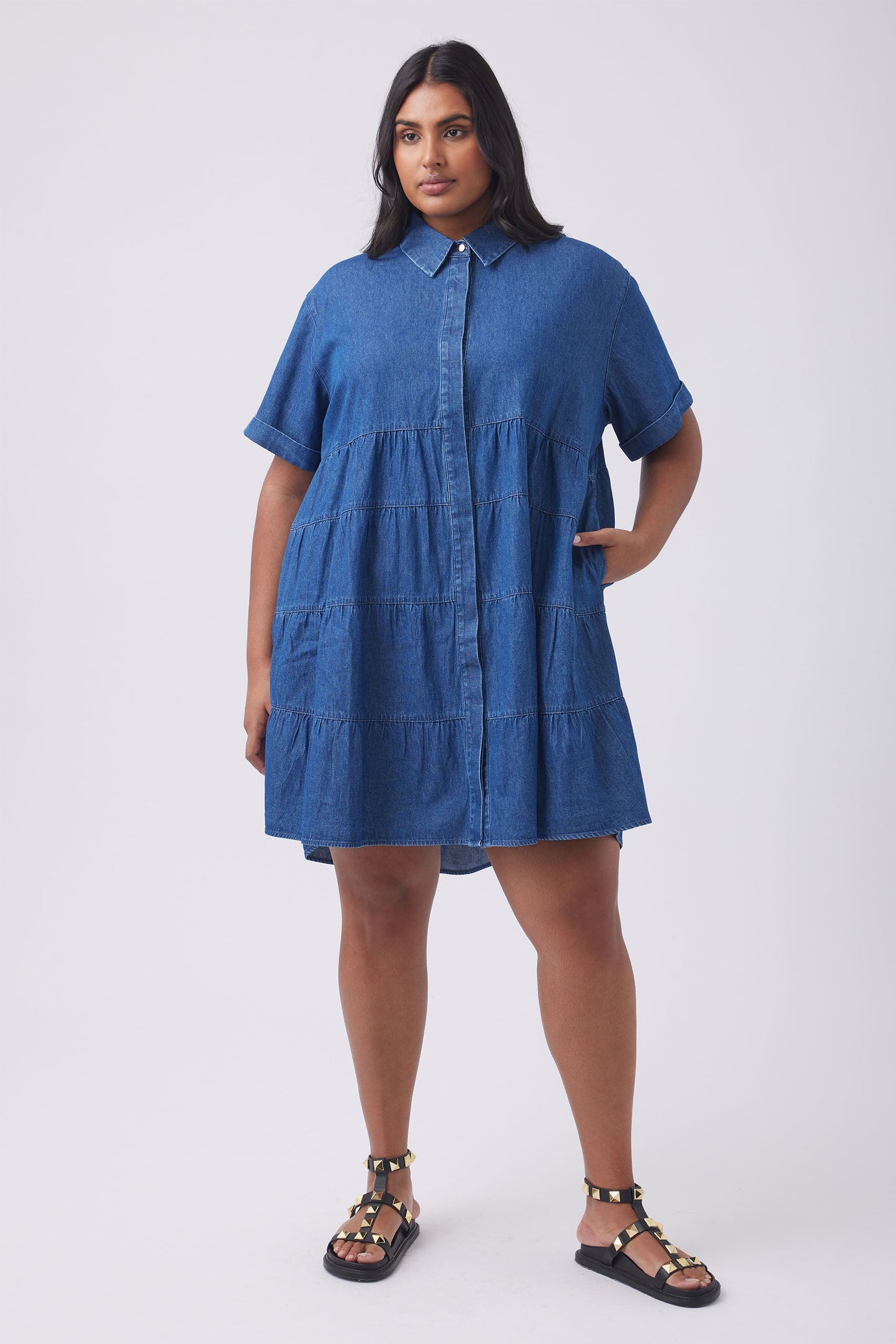 Anisa Denim Mini Dress